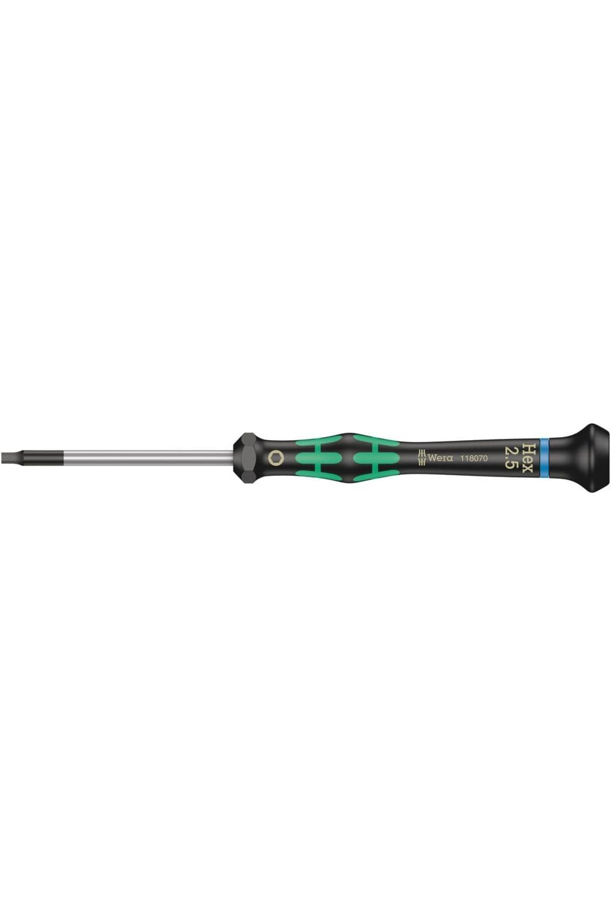 LUXE 2054 Elektrik Teknisyenleri için Düz Tornavida, Hex-Plus, 2,5 inç x 60 mm, 05118070001 LXSHP 105