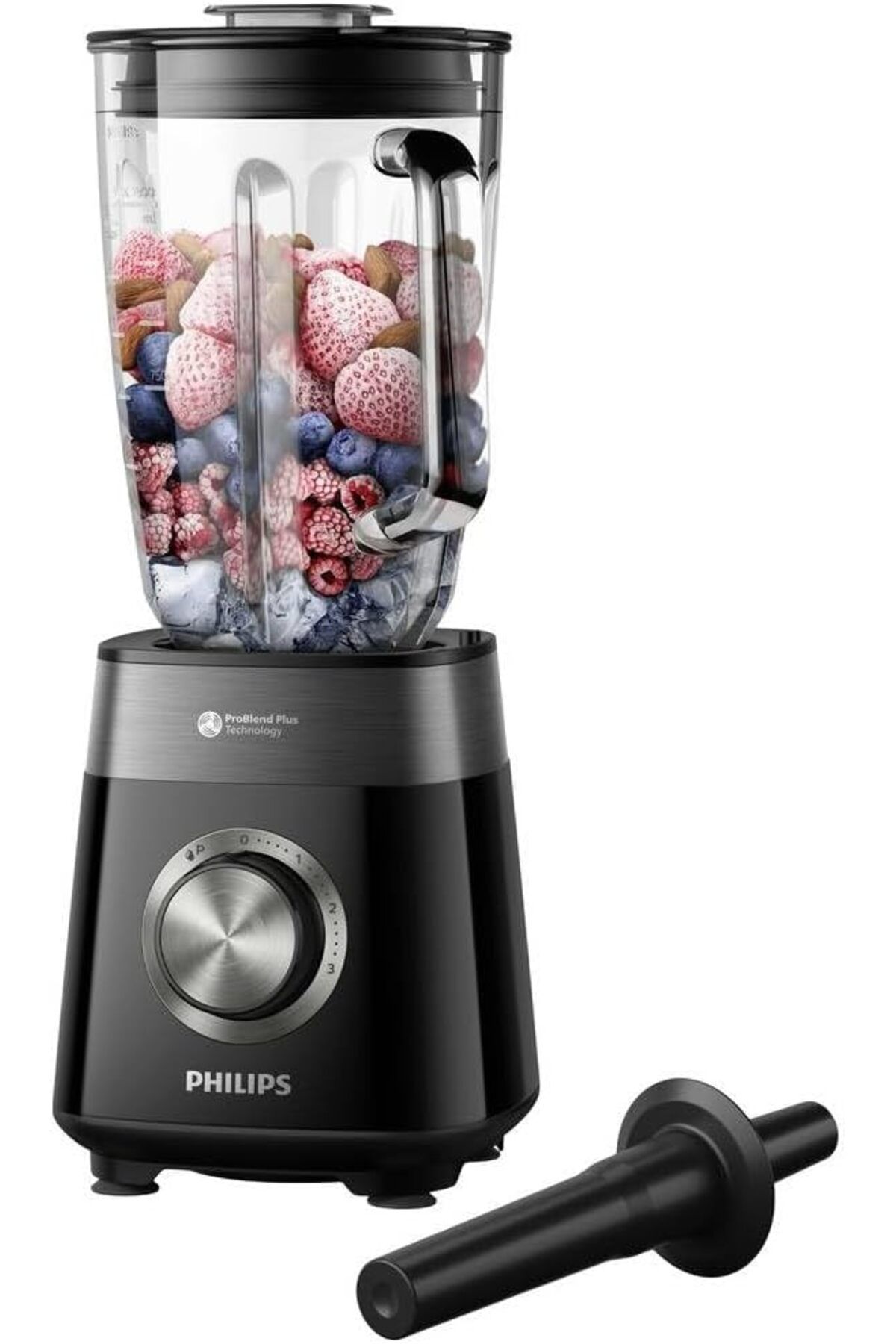 Mu Art Ahşap Mrt HR3030/00 5000 Serisi Blender, 1200W ProBlend Plus Motor, 2 Litre Cam Hazne, 3 Hız ve Darbe Öz