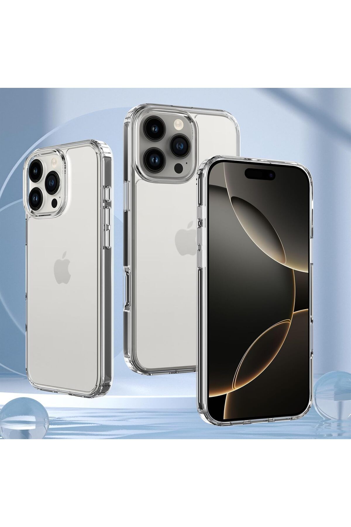 LUXE iPhone 16 PRO Uyumlu şeffaf Silikon Kılıf Darbeye Çizilmeye Karşı İnce iphone 16 PRO Arka Ka