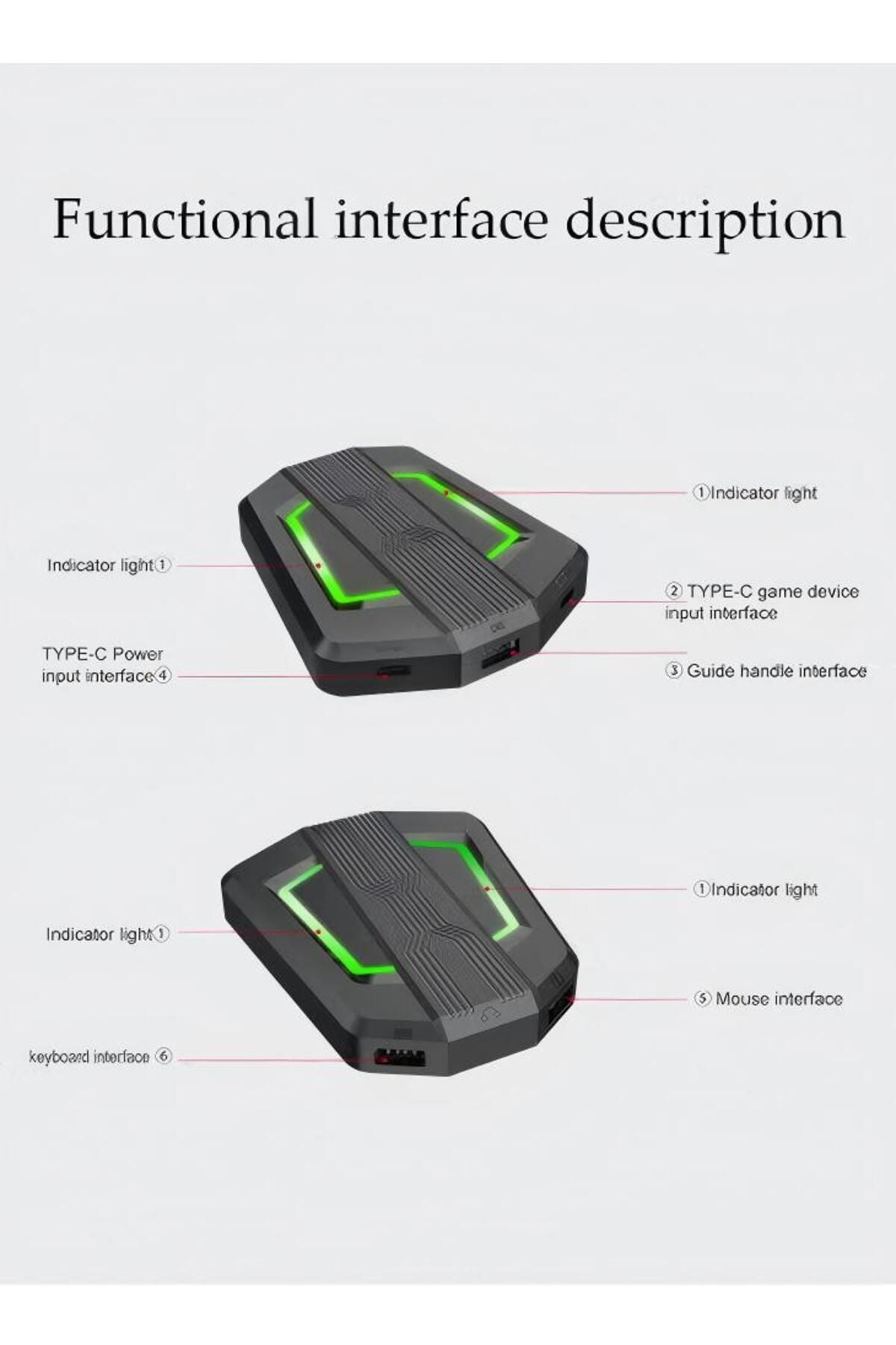Generic-Gaming Mouse Adapter Converter, P6 Keyboard For N-switch Ps4 Ps3 Xbox One 360 5