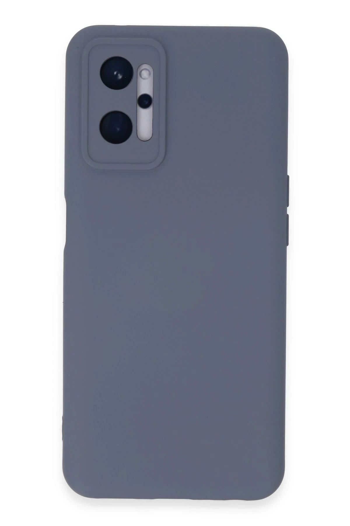 NewFace Realme 9i 4G Uyumlu Kılıf Nano içi Kadife Silikon - Gri BSTMY