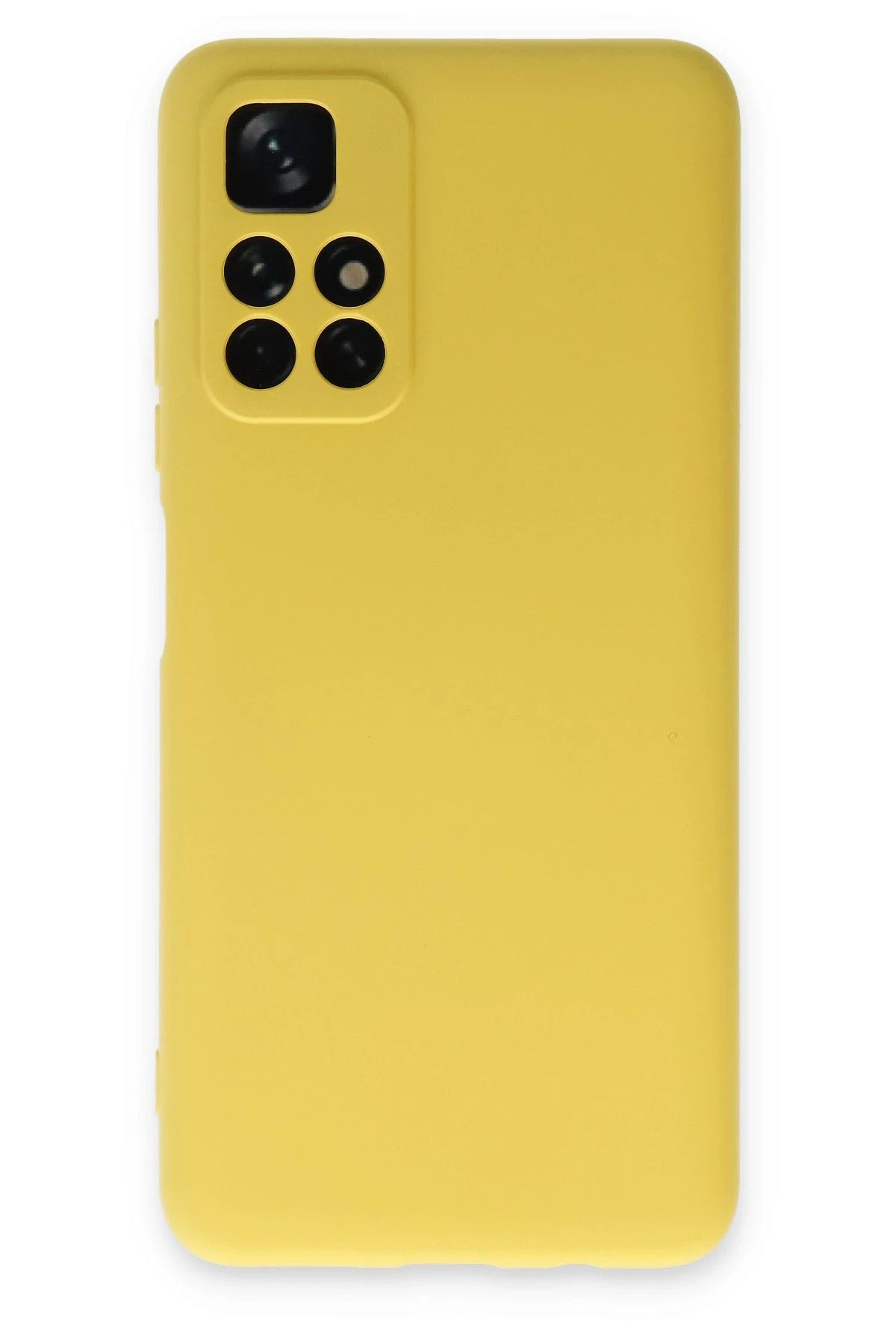 NewFace Xiaomi Redmi Note 11T Kılıf Nano içi Kadife Silikon - Sarı JOJUA