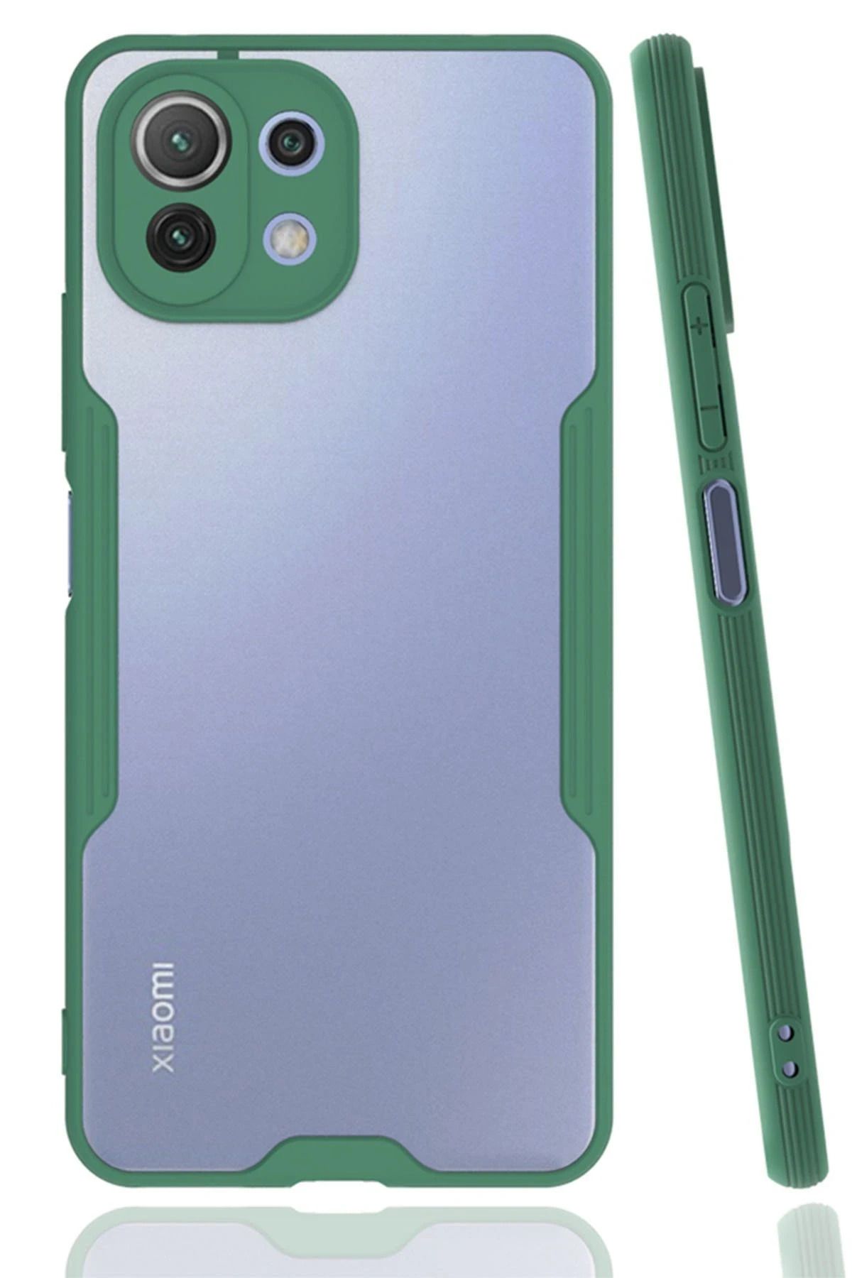 NewFace Xiaomi Mİ 11 Lite Kılıf Platin Silikon - Yeşil JOJUA
