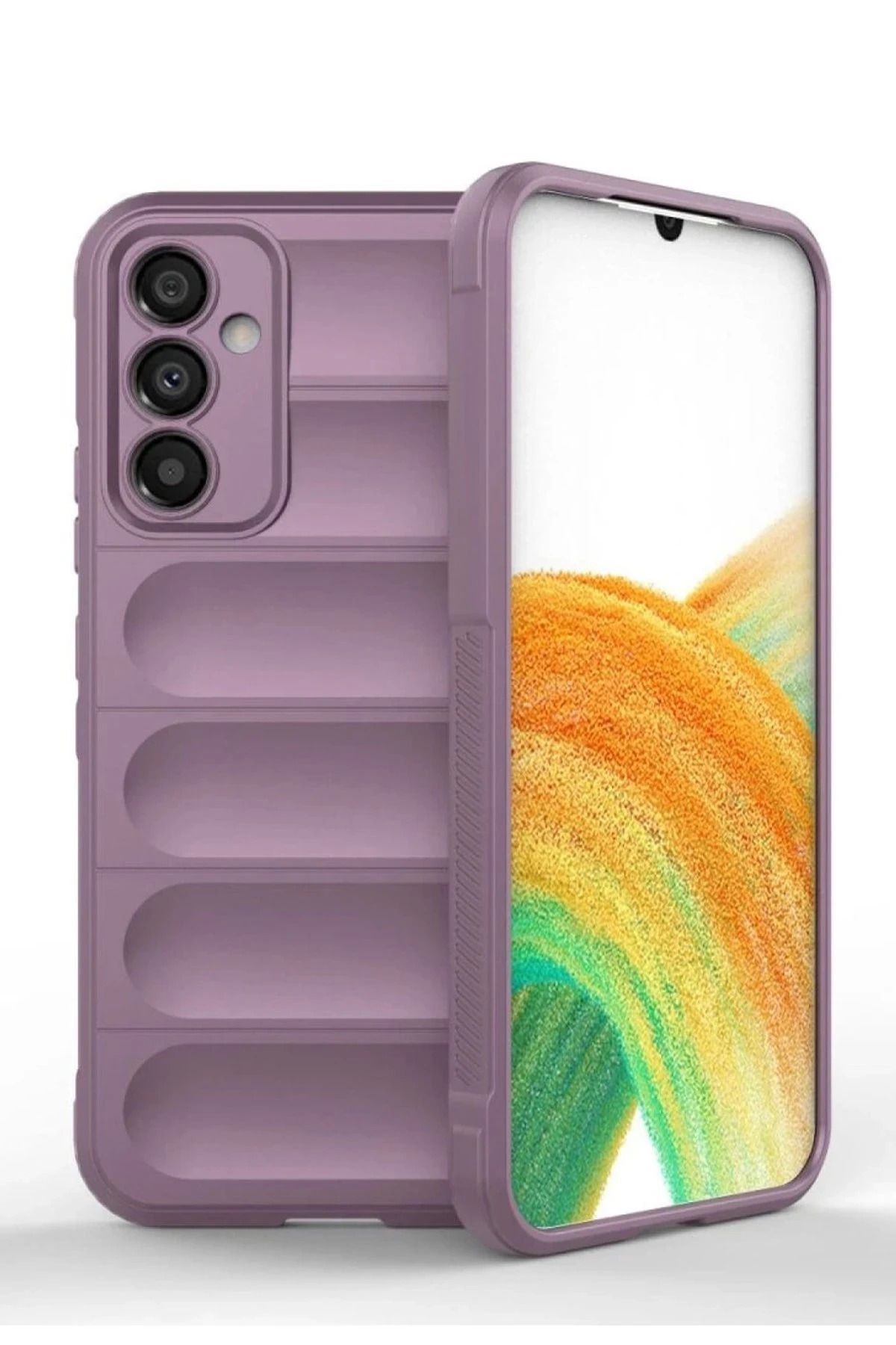 NewFace Galaxy A15 4G  uyumlu Kılıf Optimum Silikon - Mor INSLM
