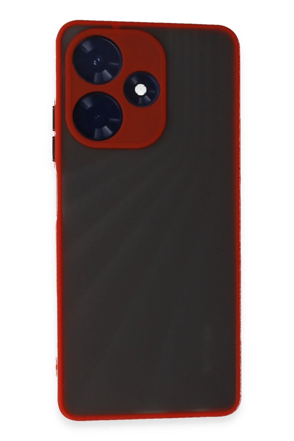 NewFace İnfinix Hot 30 4G Kılıf Montreal Silikon Kapak - Kırmızı BSTMY