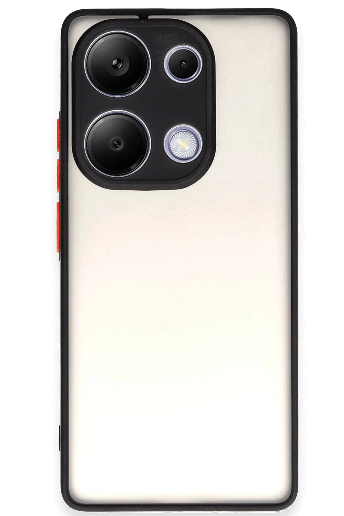 NewFace Xiaomi Redmi Note 13 Pro 4G Kılıf Montreal Silikon Kapak - Siyah INSLM