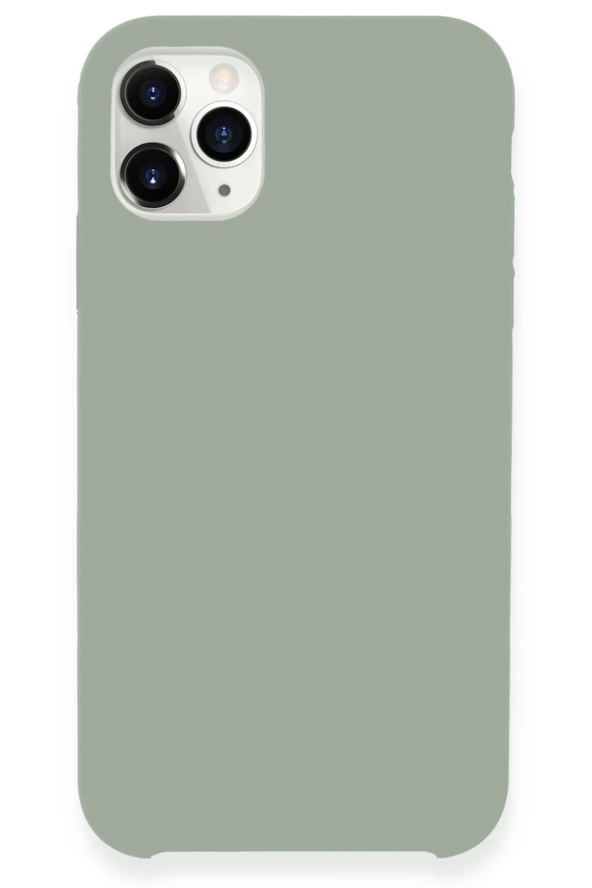 NewFace iPhone 11 Pro Max Kılıf Lansman Legant Silikon - Açık Gri NRMSA