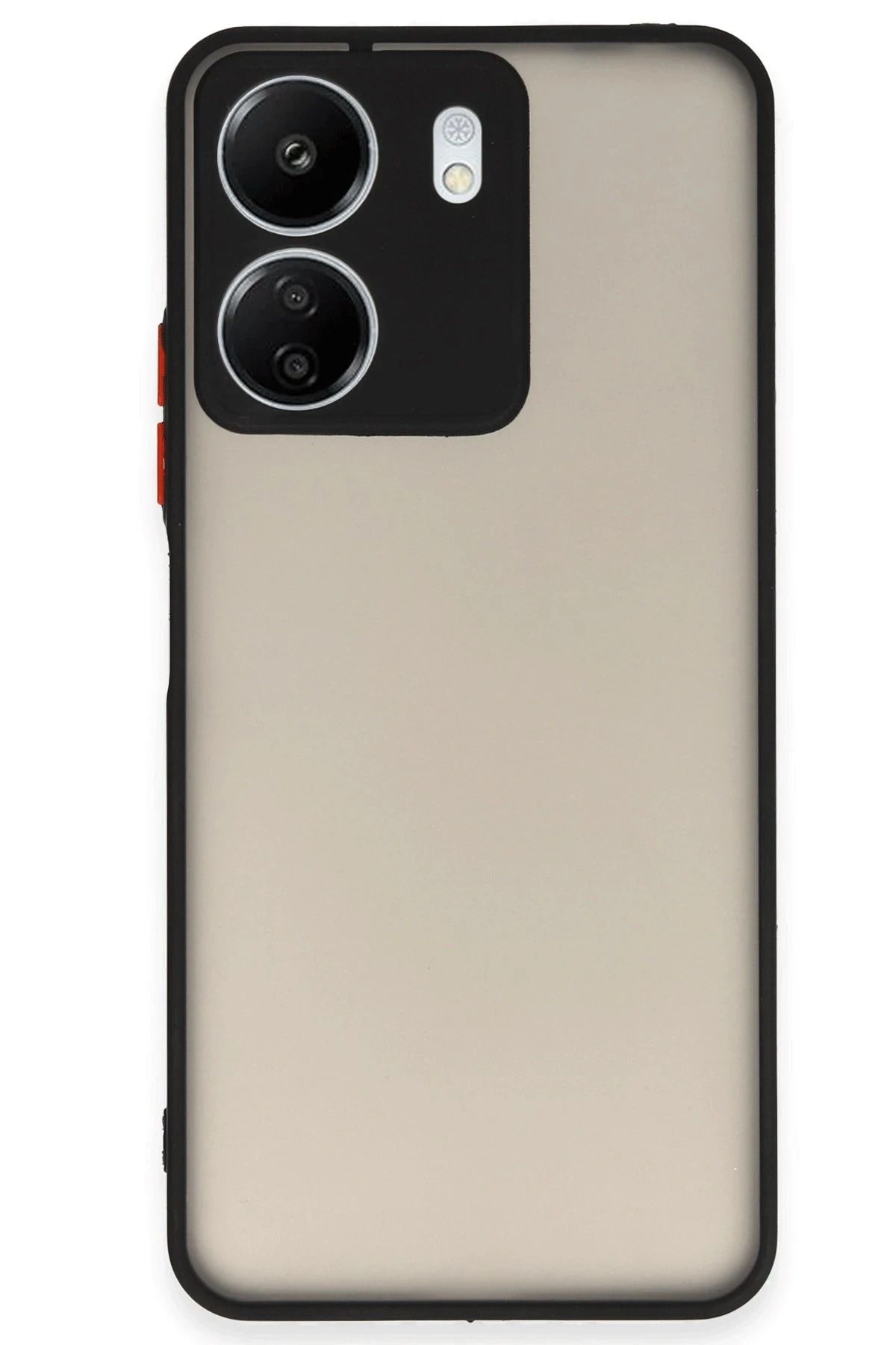 NewFace Xiaomi Redmi 13C Kılıf Montreal Silikon Kapak - Siyah INSLM