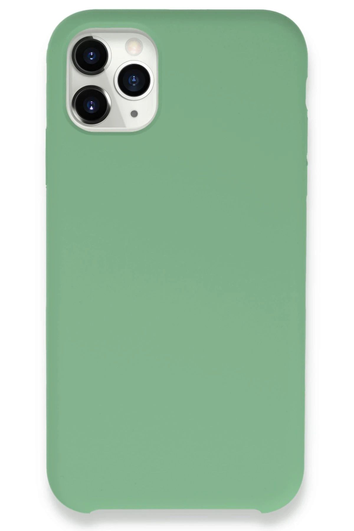 NewFace iPhone 11 Pro Max Kılıf Lansman Legant Silikon - Yeşil BSTMY