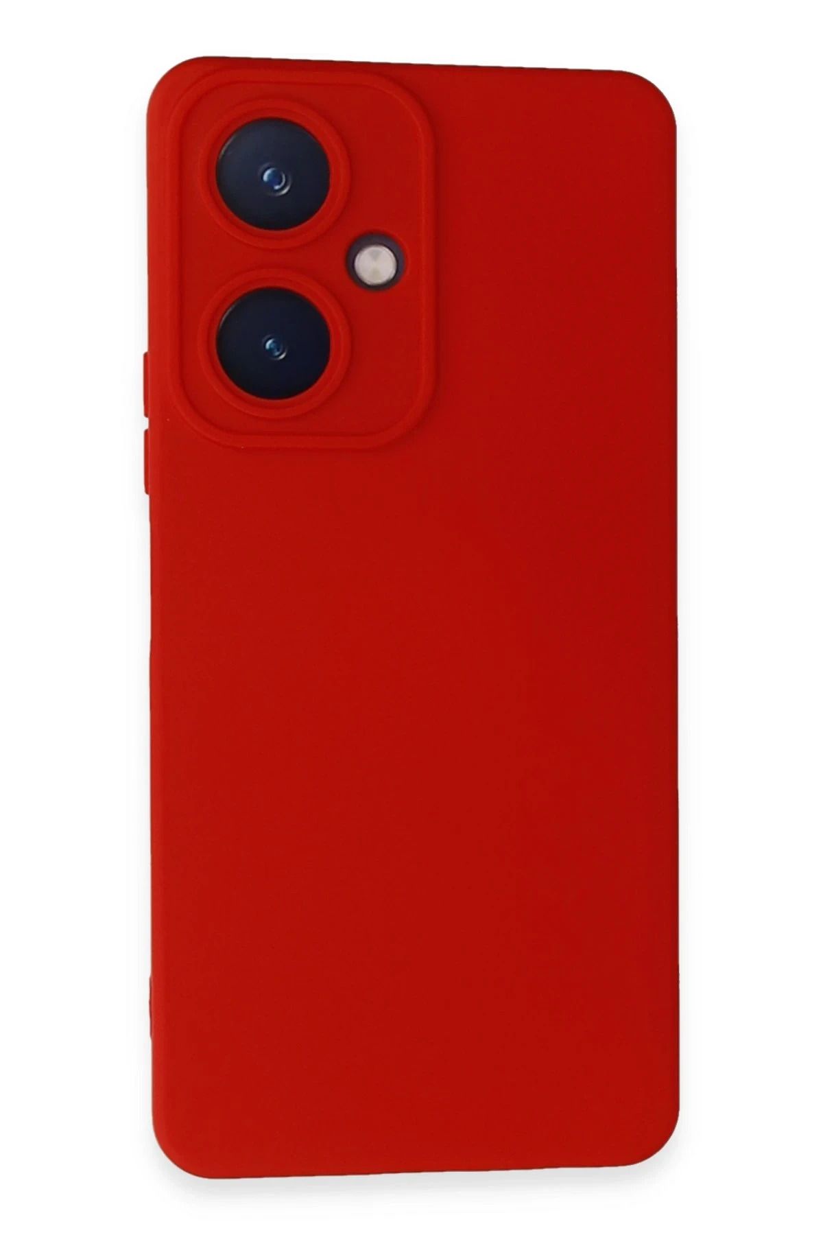 NewFace Vivo Y27 Kılıf Nano içi Kadife Silikon - Kırmızı HNZRN