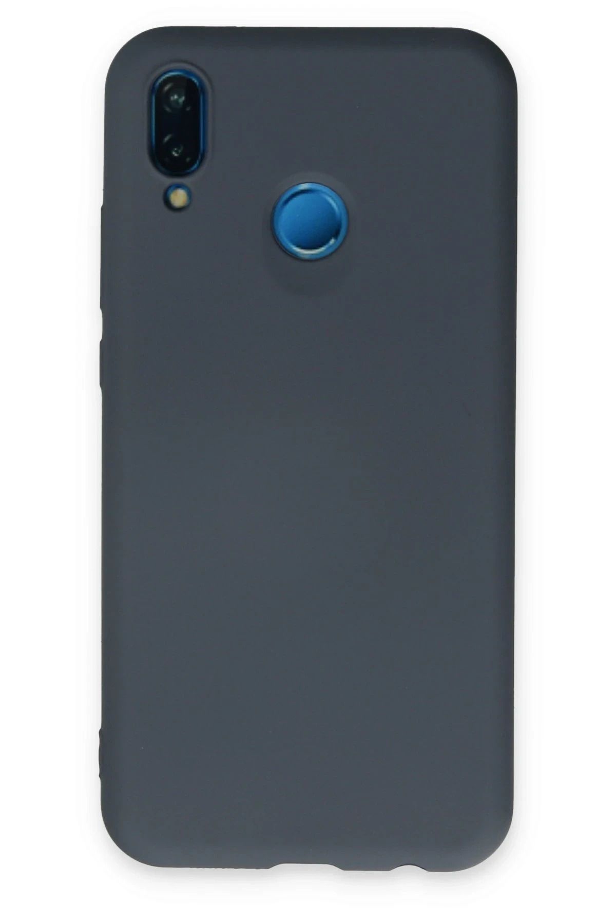 NewFace Huawei P20 Lite Kılıf Nano içi Kadife Silikon - Gri LZWDR