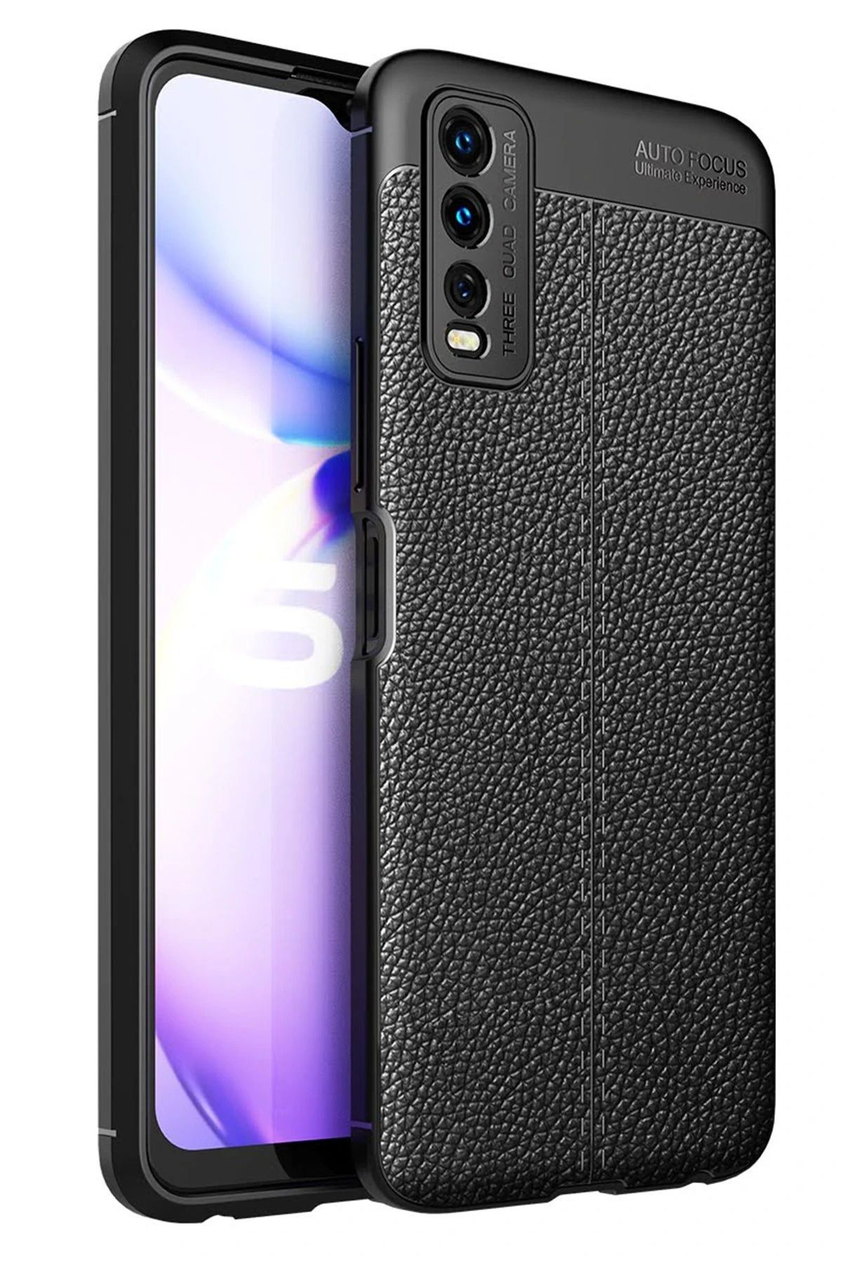 NewFace Vivo Y11S Kılıf Auto Focus Kapak - Siyah YNSMR