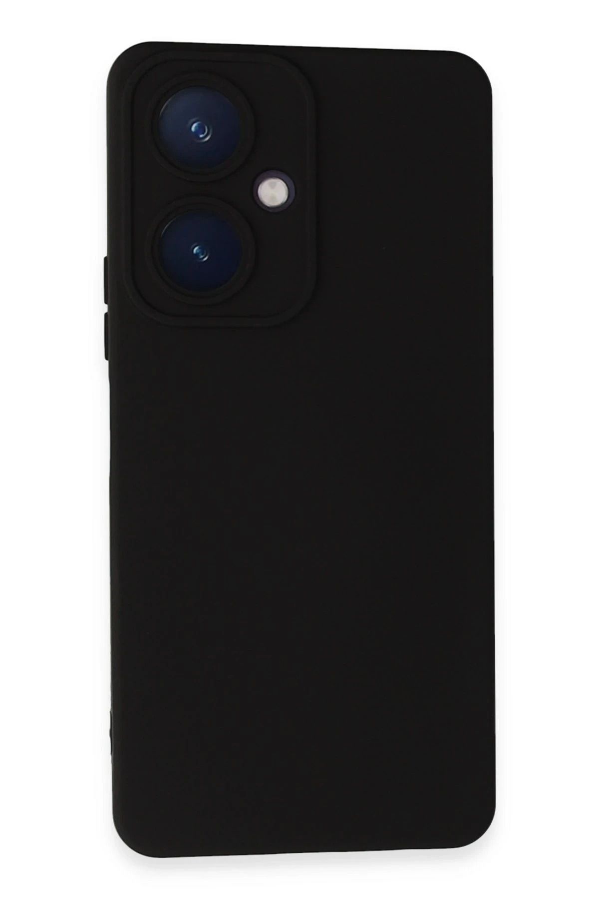 NewFace Vivo Y27 Uyumlu Kılıf Nano içi Kadife Silikon - Siyah