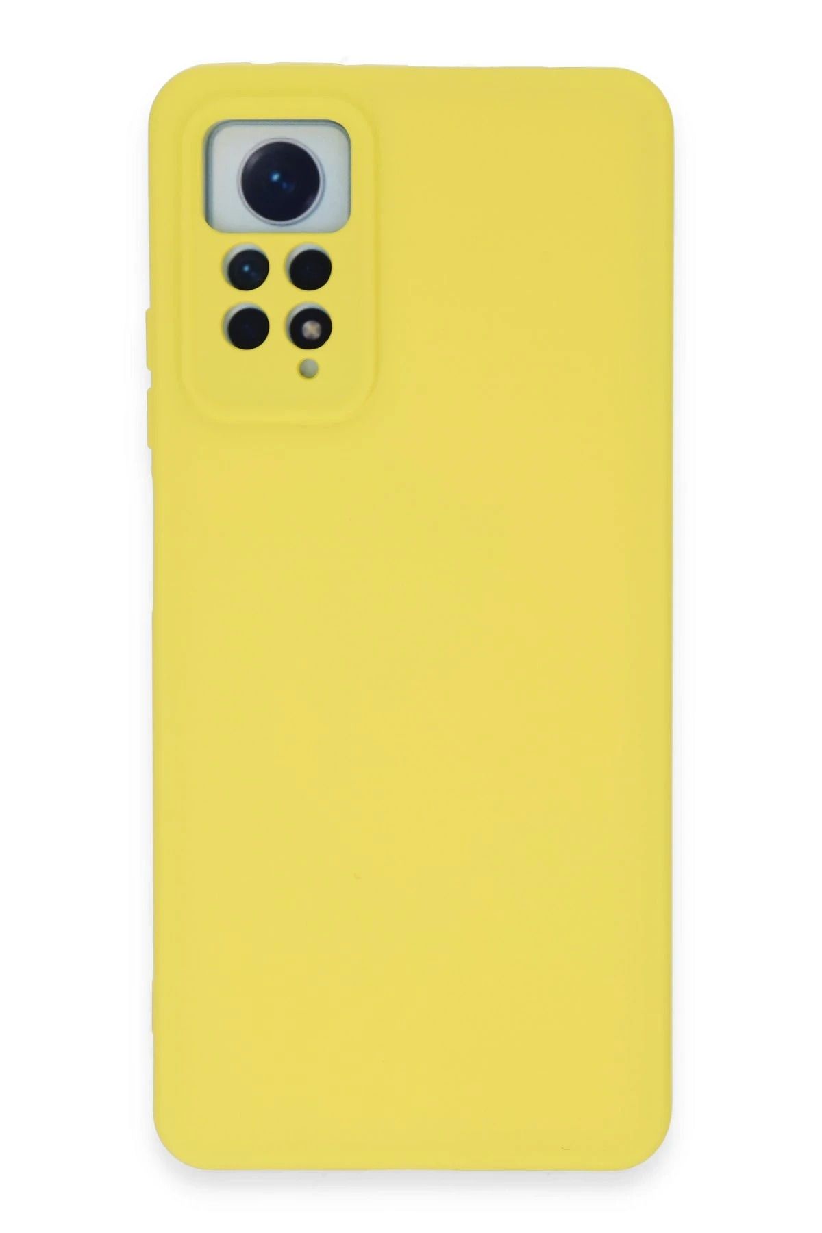 NewFace Xiaomi Redmi Note 12 Pro 4G Kılıf Nano içi Kadife Silikon - Sarı NRMSA