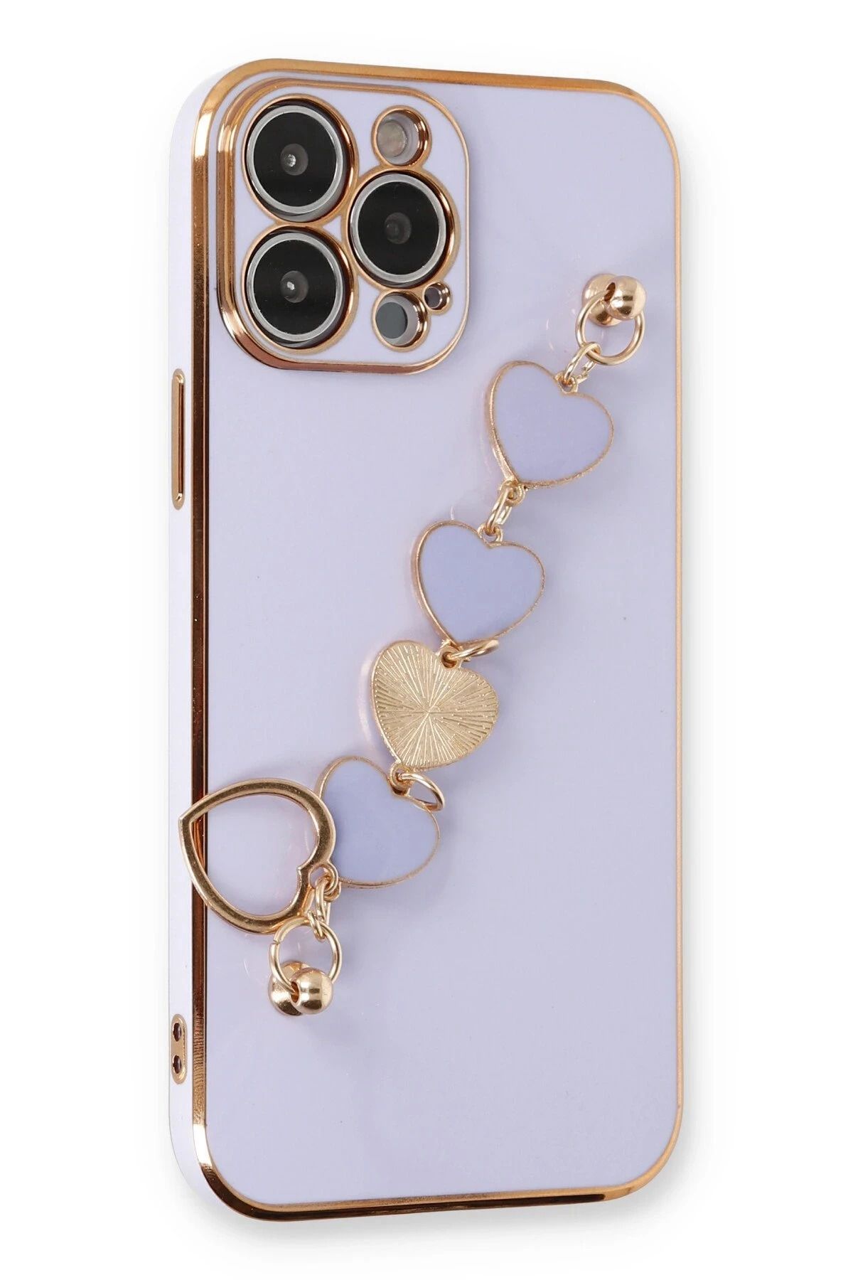 NewFace iPhone 14 Pro Max uyumlu Kılıf Esila Silikon - Lila HNZRN