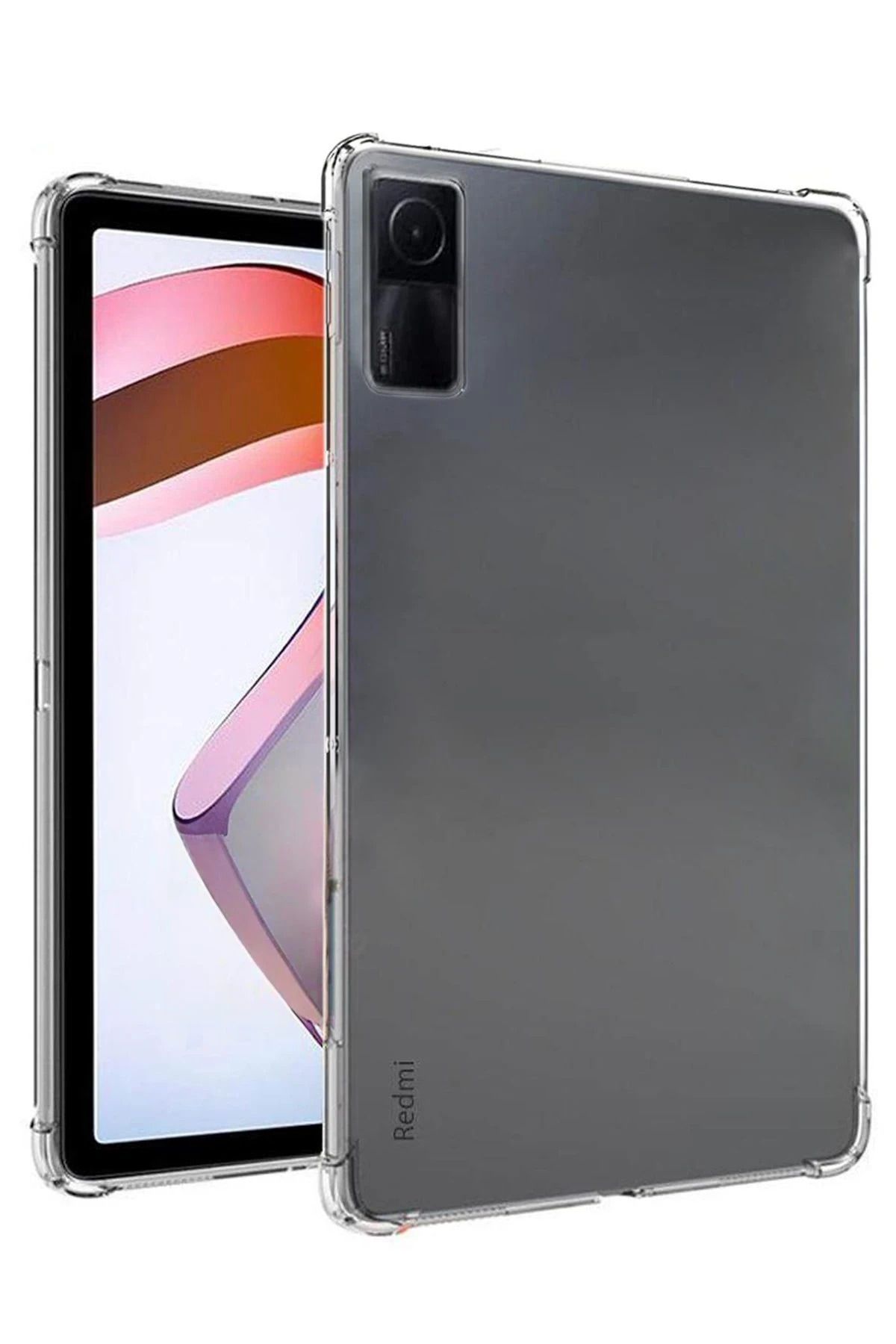 NewFace Xiaomi Redmi Pad SE Kılıf Anti Şeffaf Tablet Silikon - Şeffaf JOJUA