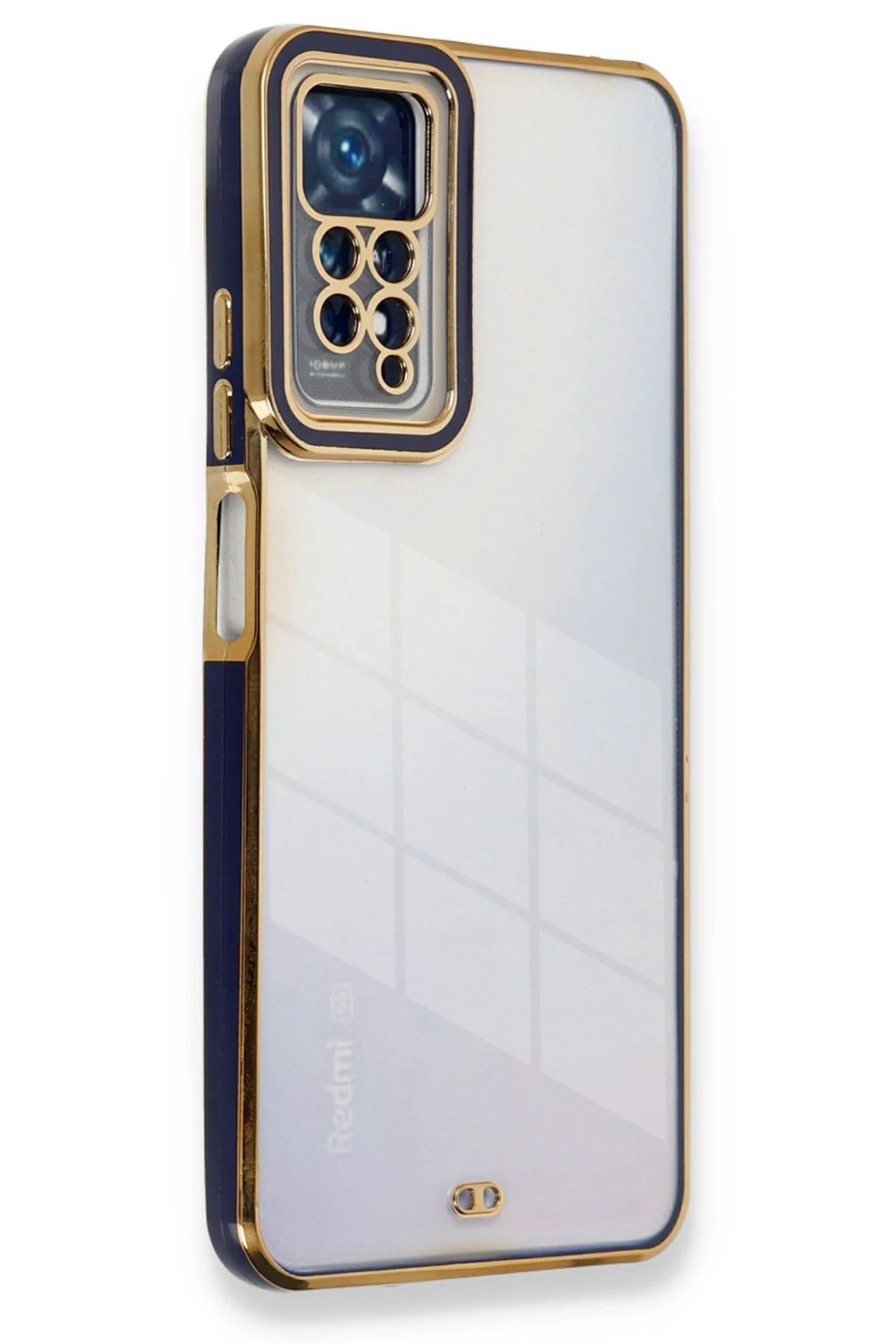NewFace Xiaomi Redmi Note 11 Pro Kılıf Liva Lens Silikon - Mavi NRMSA