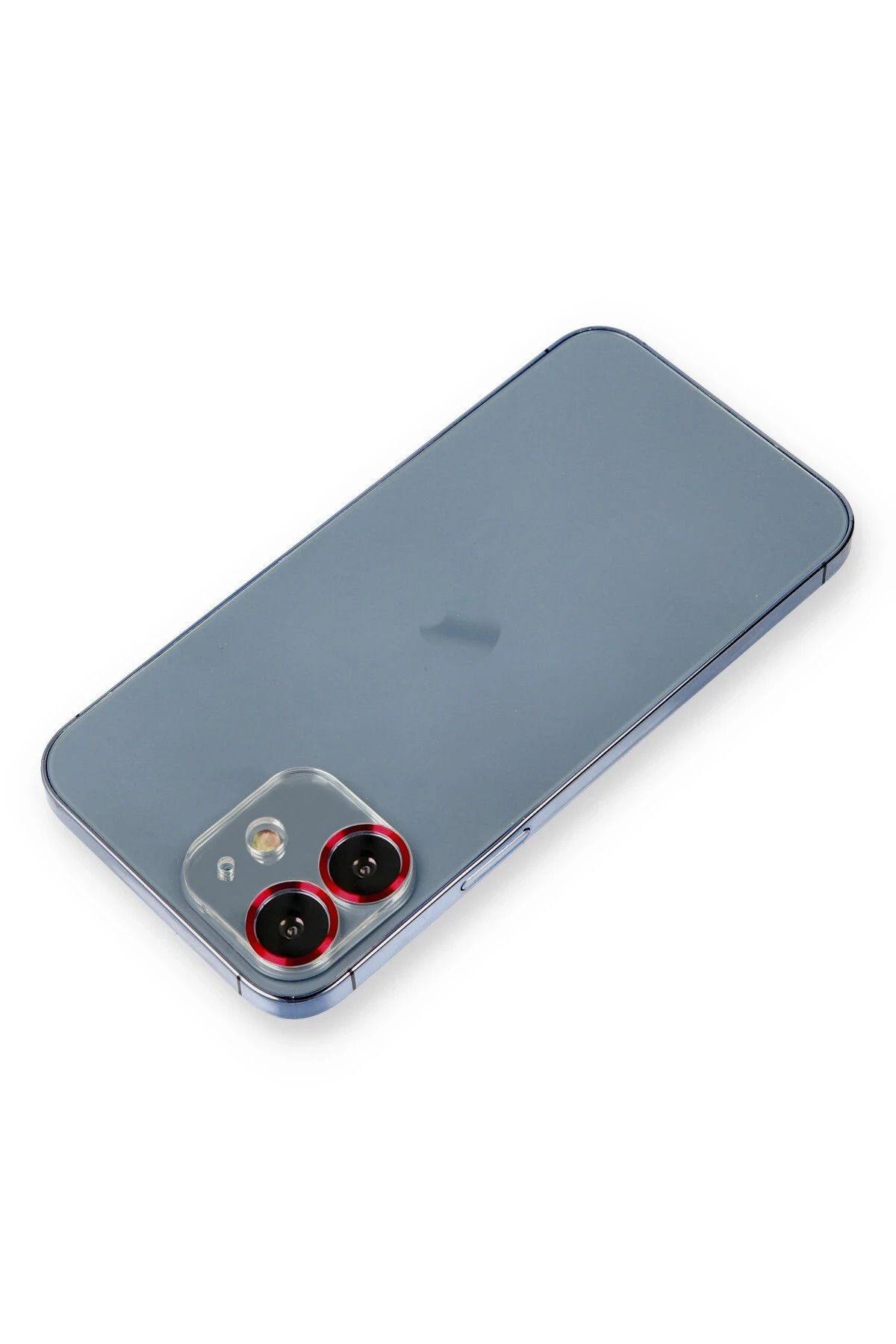 NewFace iPhone 12 Metal Kamera Lens Koruma Cam - Kırmızı DRSTR