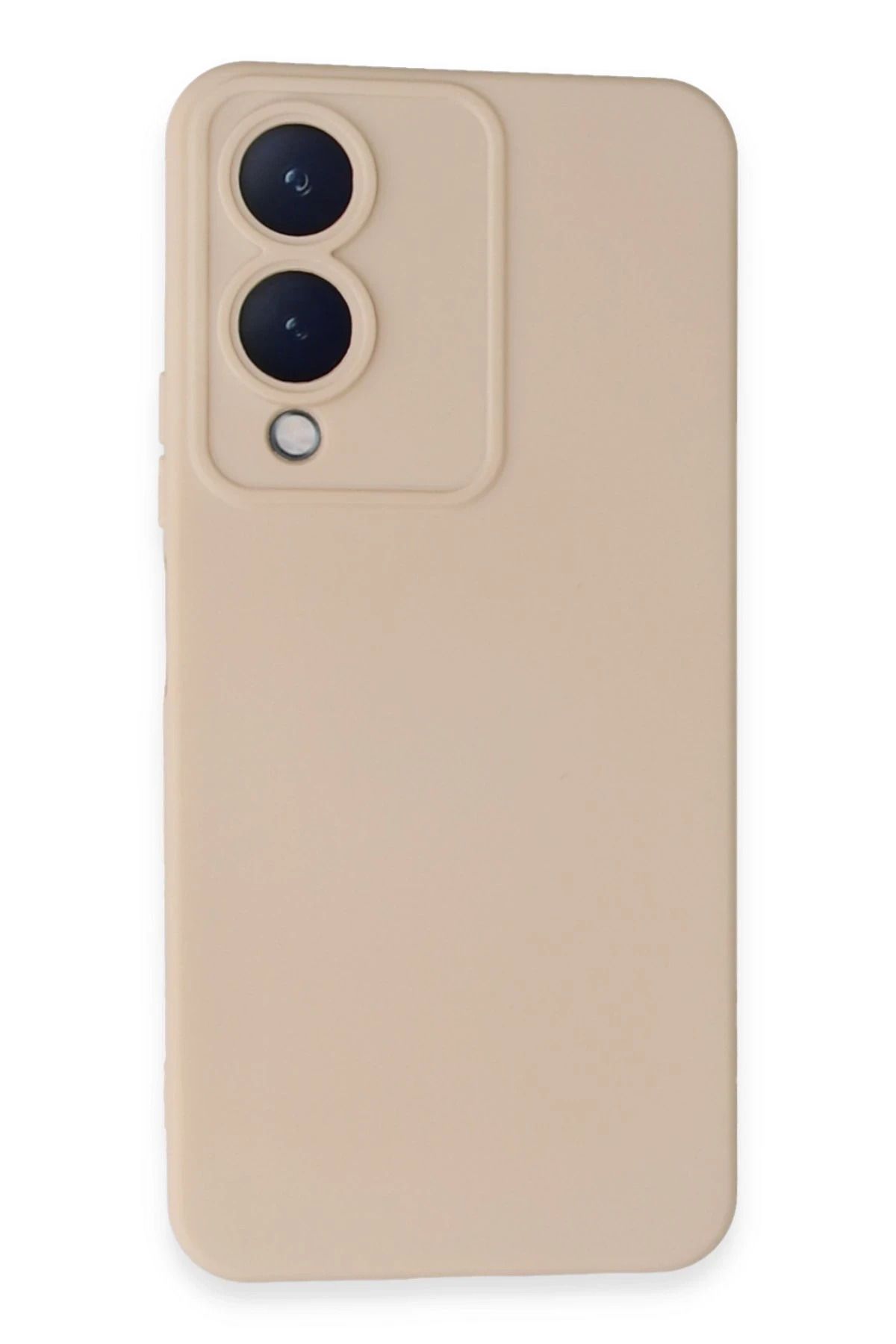 NewFace Vivo Y17S Kılıf Nano içi Kadife Silikon - Pudra HNZRN