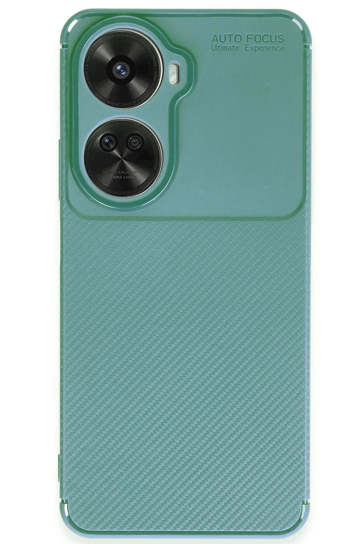 NewFace Huawei Nova 12 SE Kılıf Auto Focus Karbon Kapak - Koyu Yeşil BSTMY