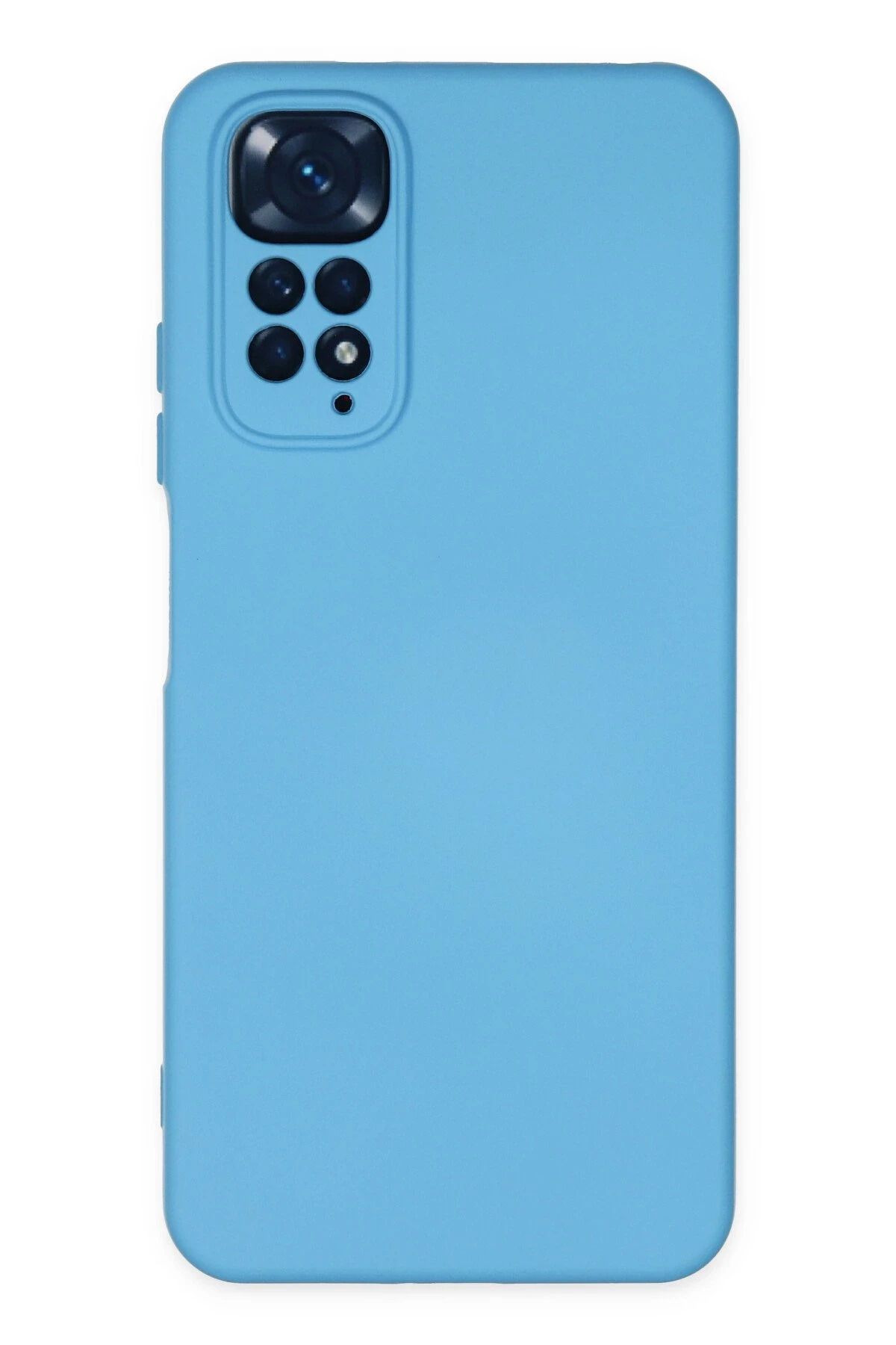 NewFace Xiaomi Redmi Note 11 Uyumlu Kılıf Nano içi Kadife Silikon - Mavi INSLM