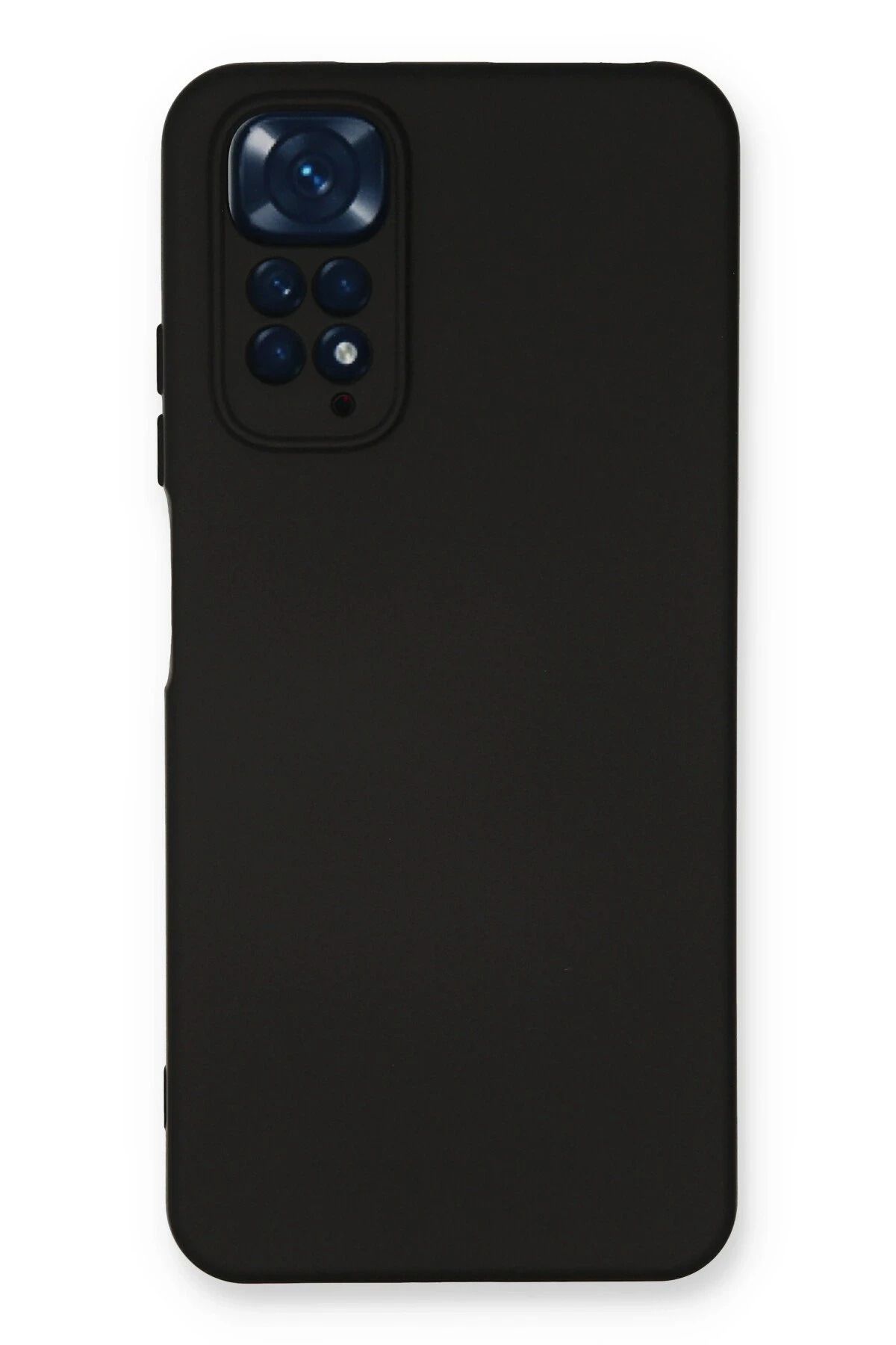 NewFace Xiaomi Redmi Note 11 Kılıf Nano içi Kadife Silikon - Siyah FERRG