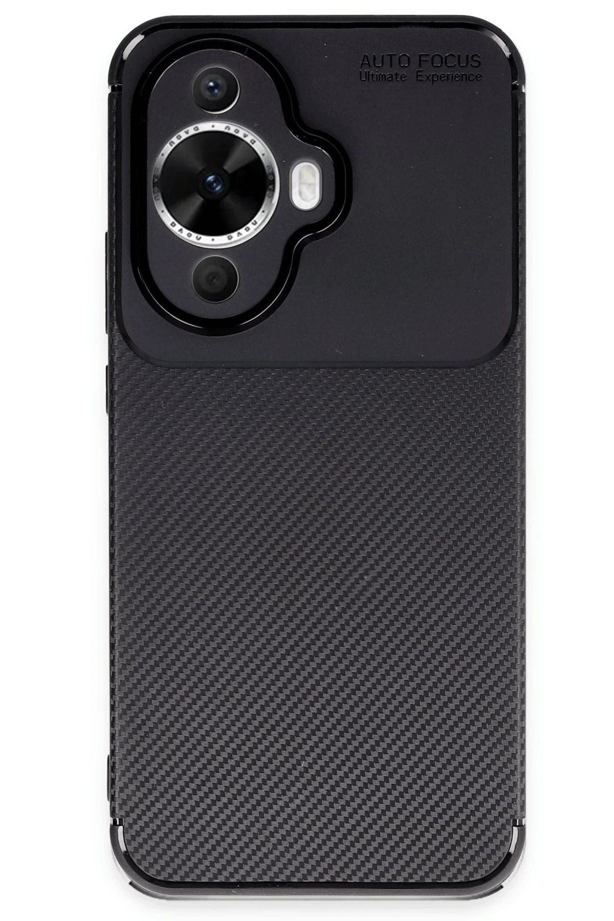 NewFace Huawei Nova 12S Kılıf Auto Focus Karbon Kapak - Siyah BSTMY