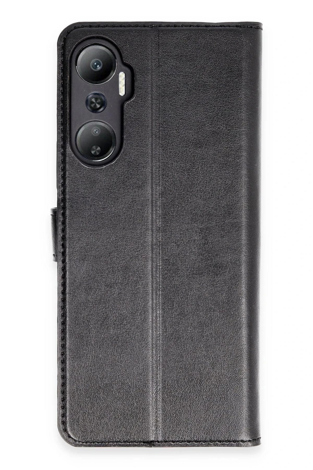 NewFace İnfinix Hot 20 Kılıf Trend S Plus Kapaklı Kılıf - Siyah BSTMY