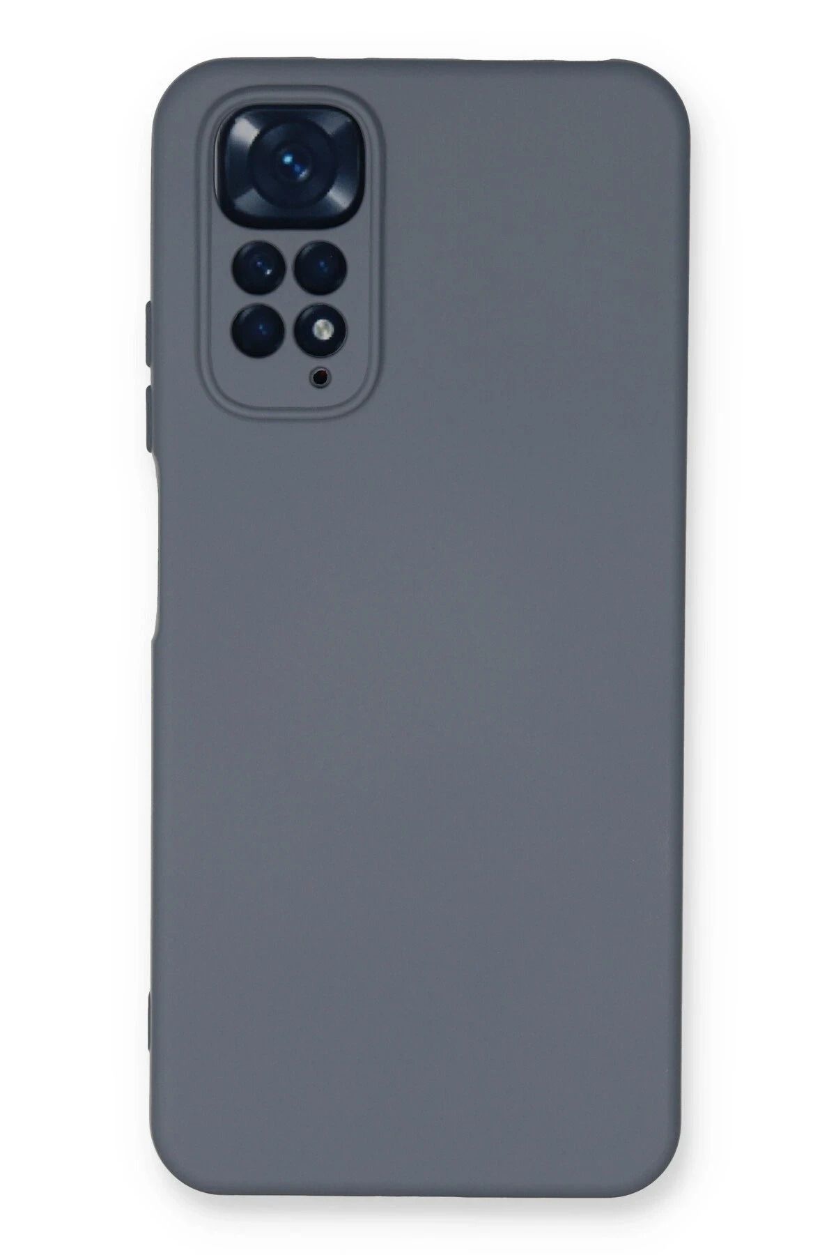 NewFace Xiaomi Redmi Note 11 Kılıf Nano içi Kadife Silikon - Gri JOJUA