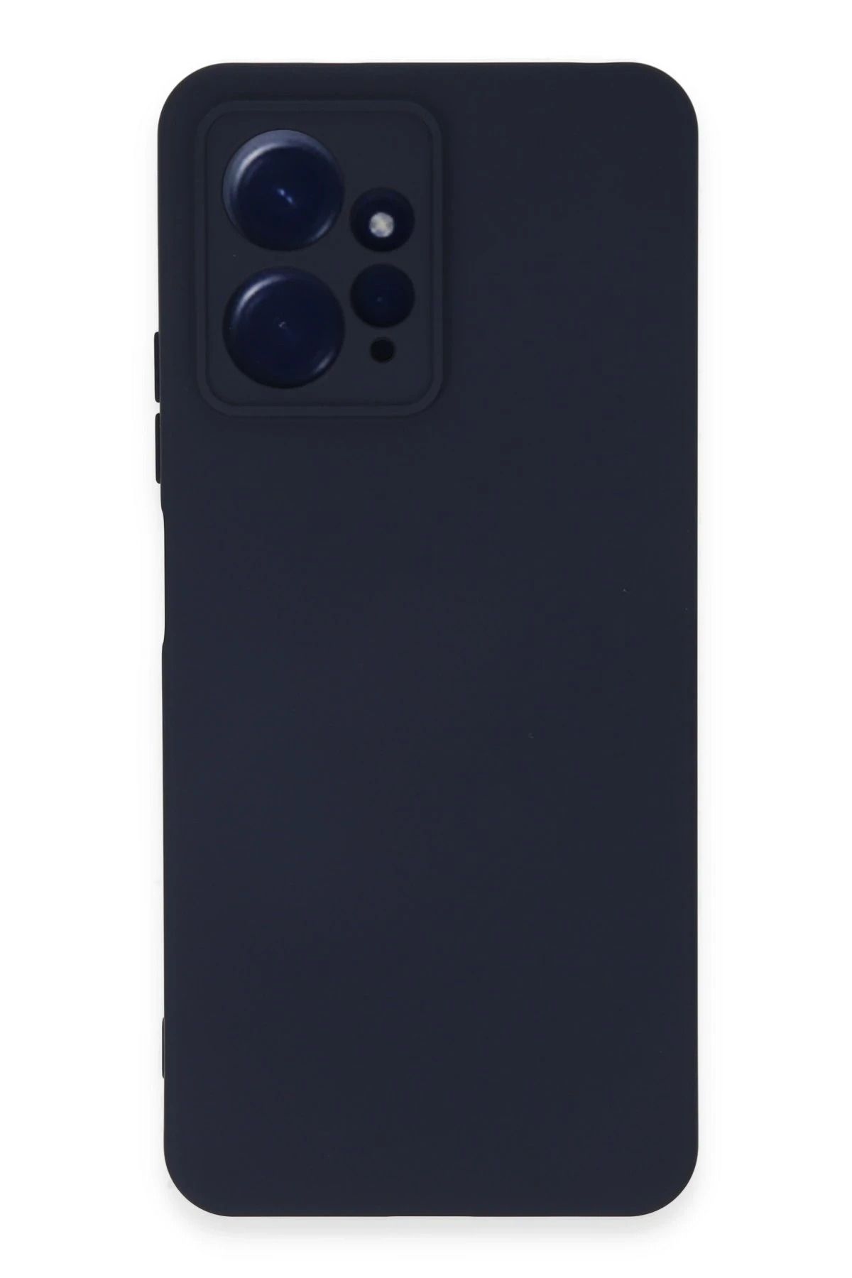 NewFace Xiaomi Redmi Note 12 4G Uyumlu Kılıf Nano içi Kadife Silikon - Lacivert HNZRN