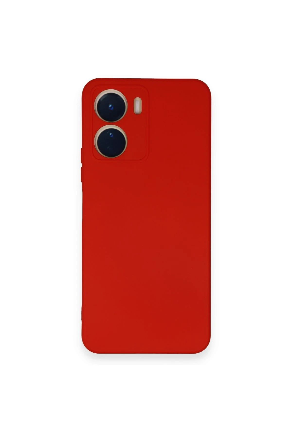 NewFace Vivo Y16 uyumlu Kılıf Nano içi Kadife Silikon - Kırmızı JOJUA