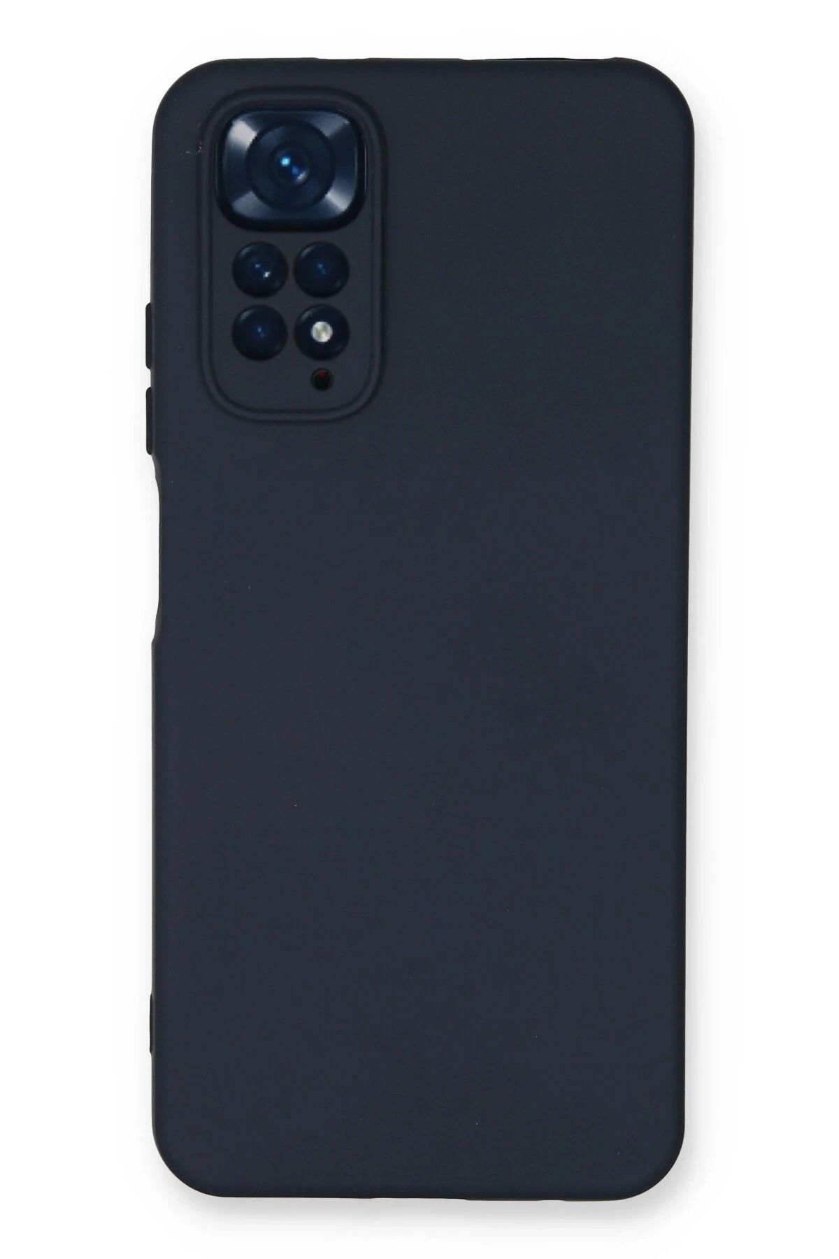 NewFace Xiaomi Redmi Note 11 Uyumlu Kılıf Nano içi Kadife Silikon - Lacivert BSTMY