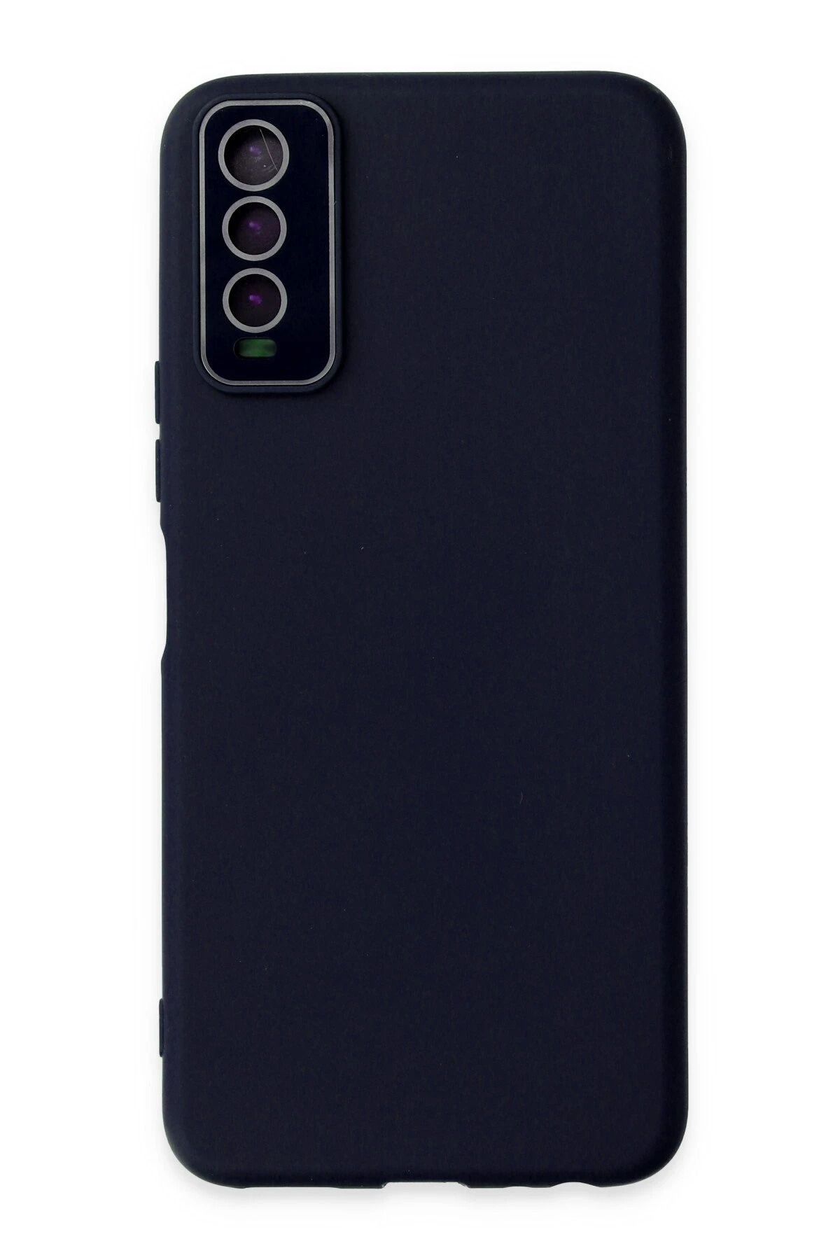 NewFace Vivo Y11S Kılıf Lansman Glass Kapak - Lacivert INSLM