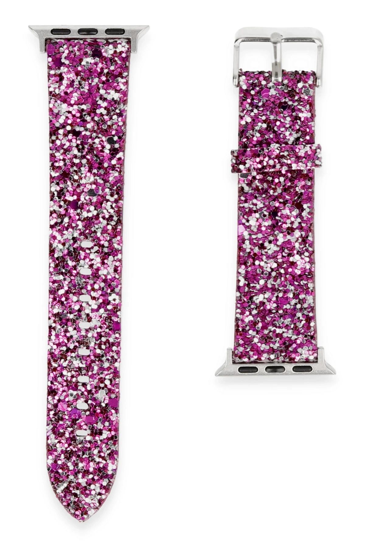 NewFace Apple Watch 38mm Starry Taşlı Kordon - Derin Mor INSLM