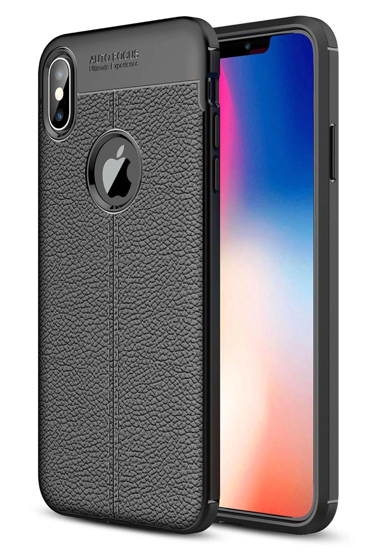 NewFace iPhone XS Max Kılıf Auto Focus Kapak - Siyah JOJUA