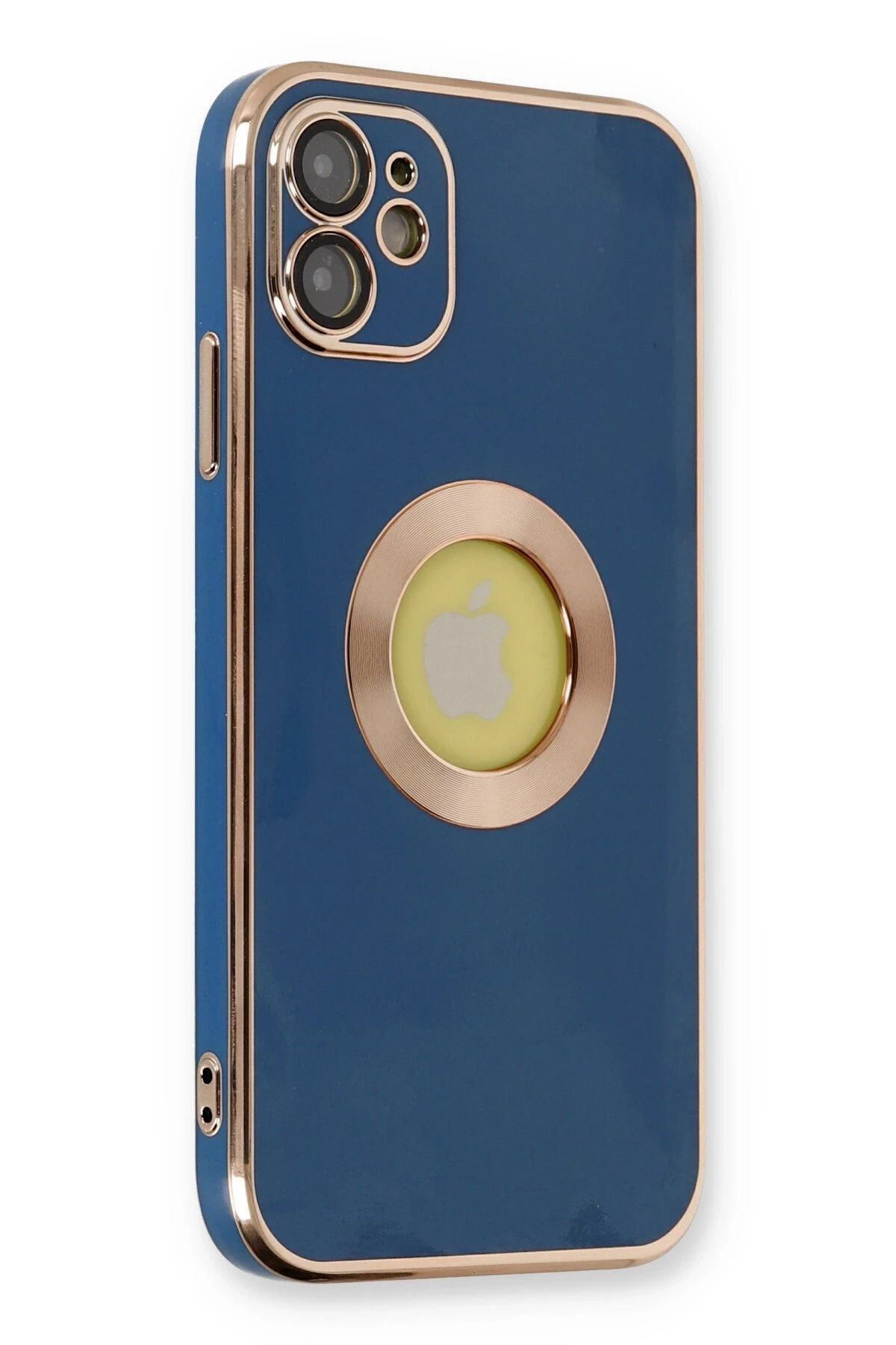 NewFace iPhone 12 Kılıf Store Silikon - Mavi JOJUA