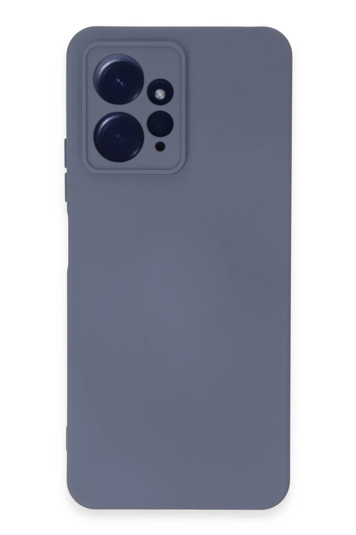 NewFace Xiaomi Redmi Note 12 4G uyumlu  Kılıf Nano içi Kadife Silikon - Gri HNZRN