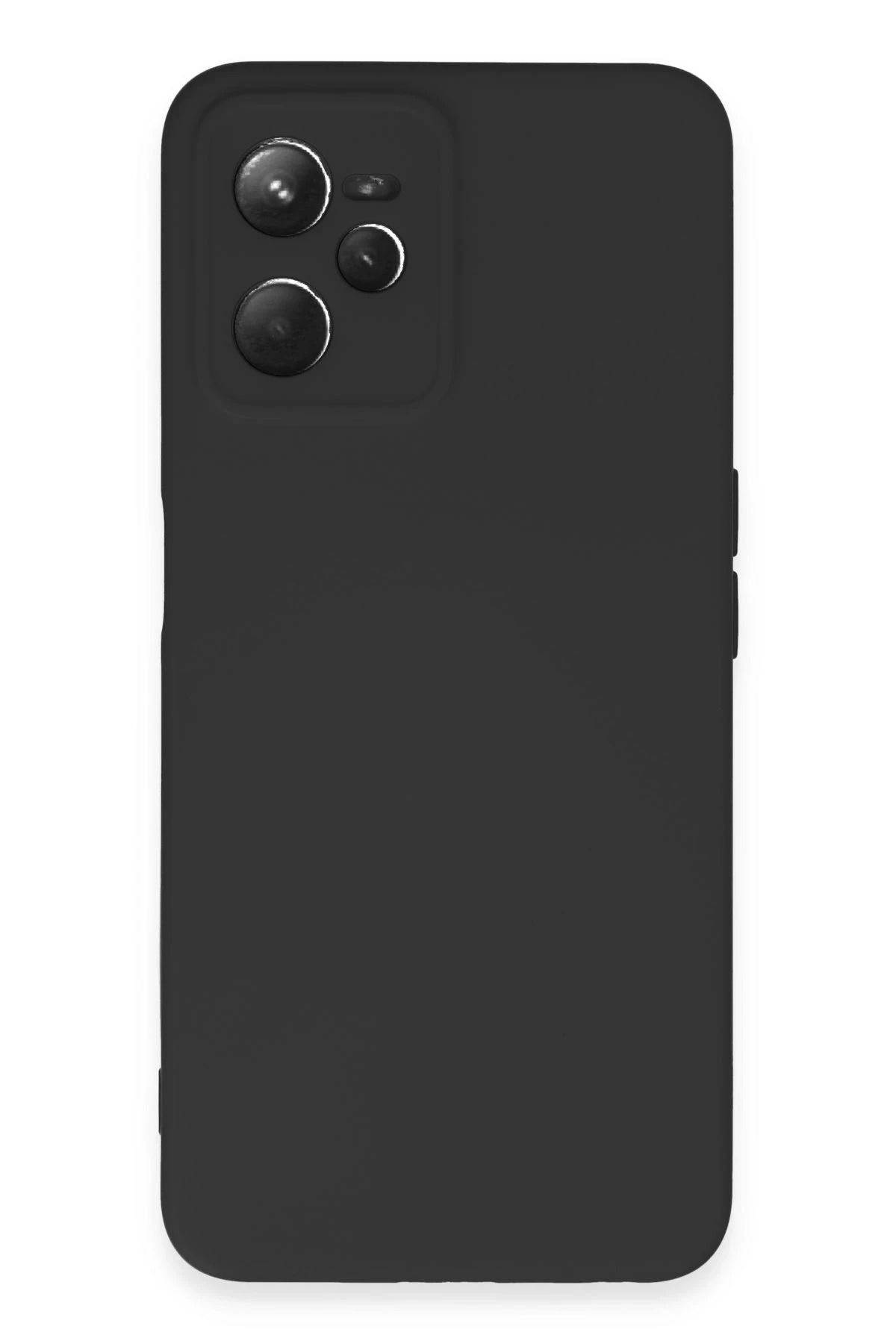 NewFace Realme C35 Kılıf Nano içi Kadife Silikon - Siyah BSTMY