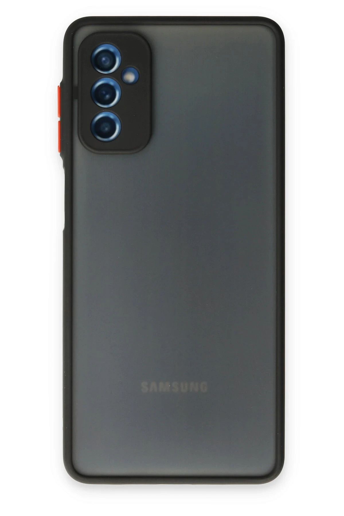 NewFace Samsung Galaxy M52 5G Kılıf Montreal Silikon Kapak - Siyah INSLM