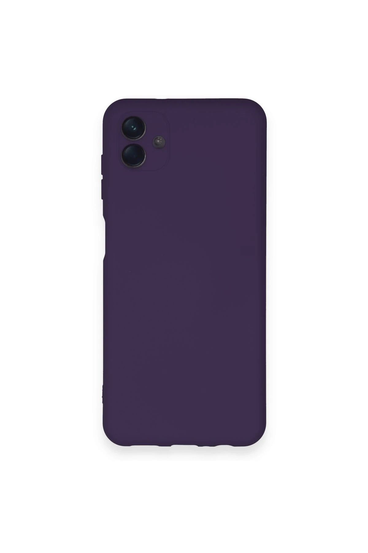 NewFace Galaxy A04 Uyumlu Kılıf Nano içi Kadife Silikon - Mor HNZRN
