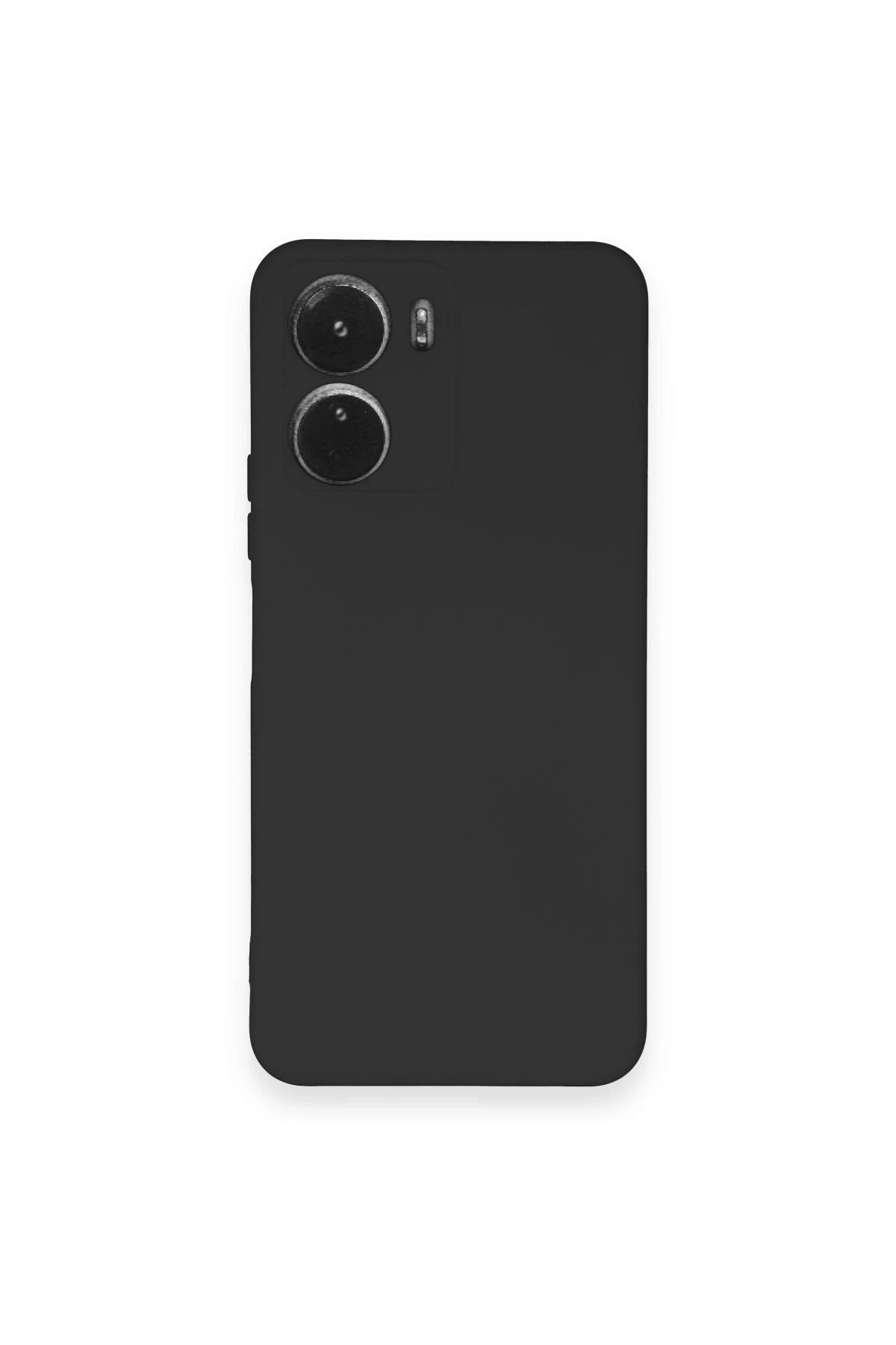 NewFace Vivo Y16 uyumlu Kılıf Nano içi Kadife Silikon - Siyah HNZRN