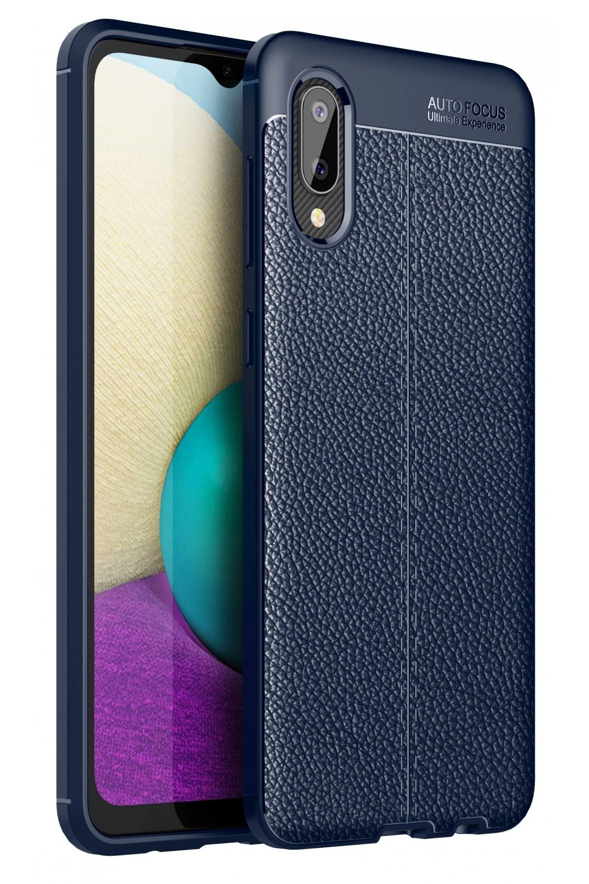 NewFace Samsung Galaxy A02 Kılıf Auto Focus Kapak - Lacivert JOJUA