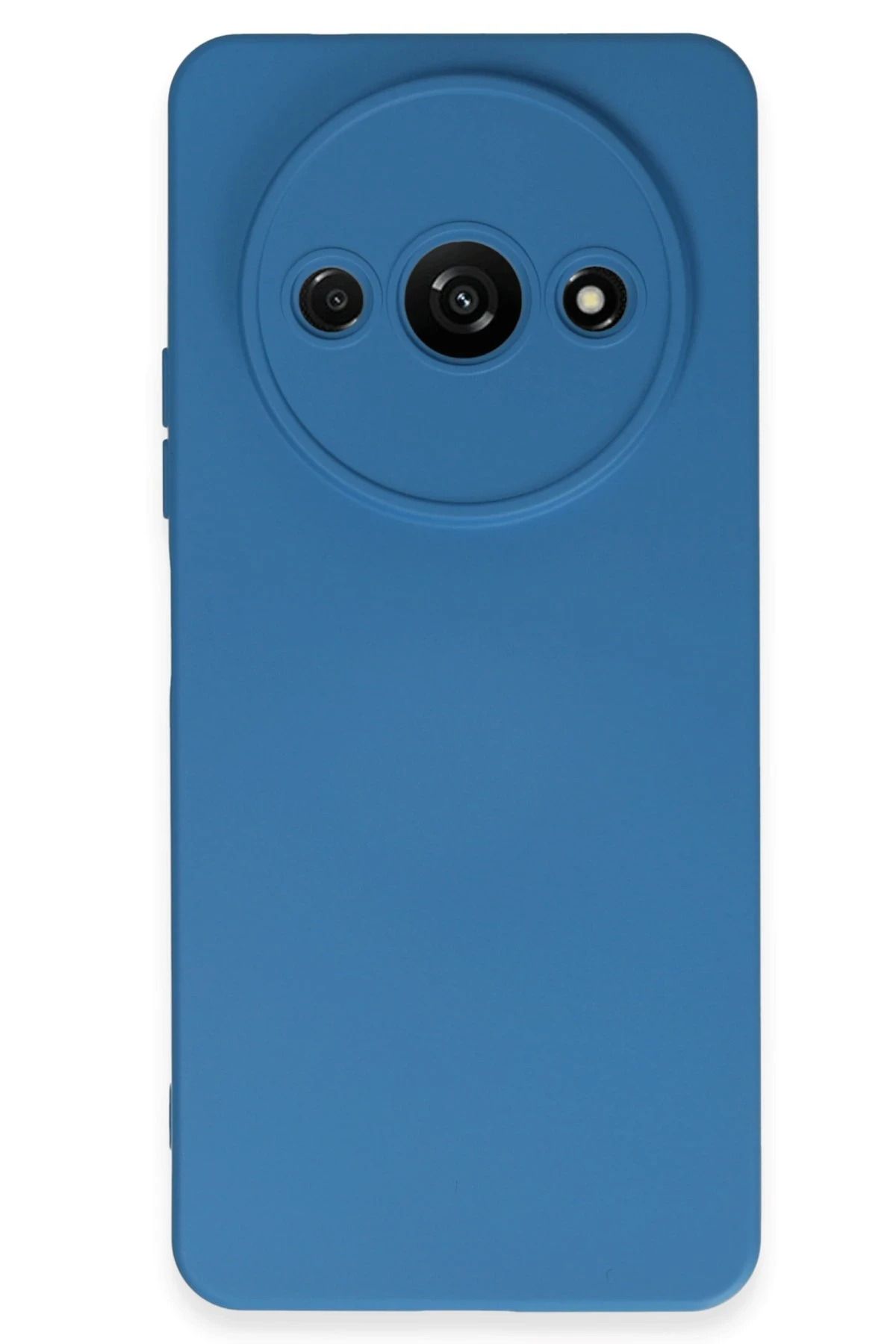 NewFace Xiaomi Redmi A3 uyumlu  4G Kılıf Nano içi Kadife Silikon - Mavi YNSMR
