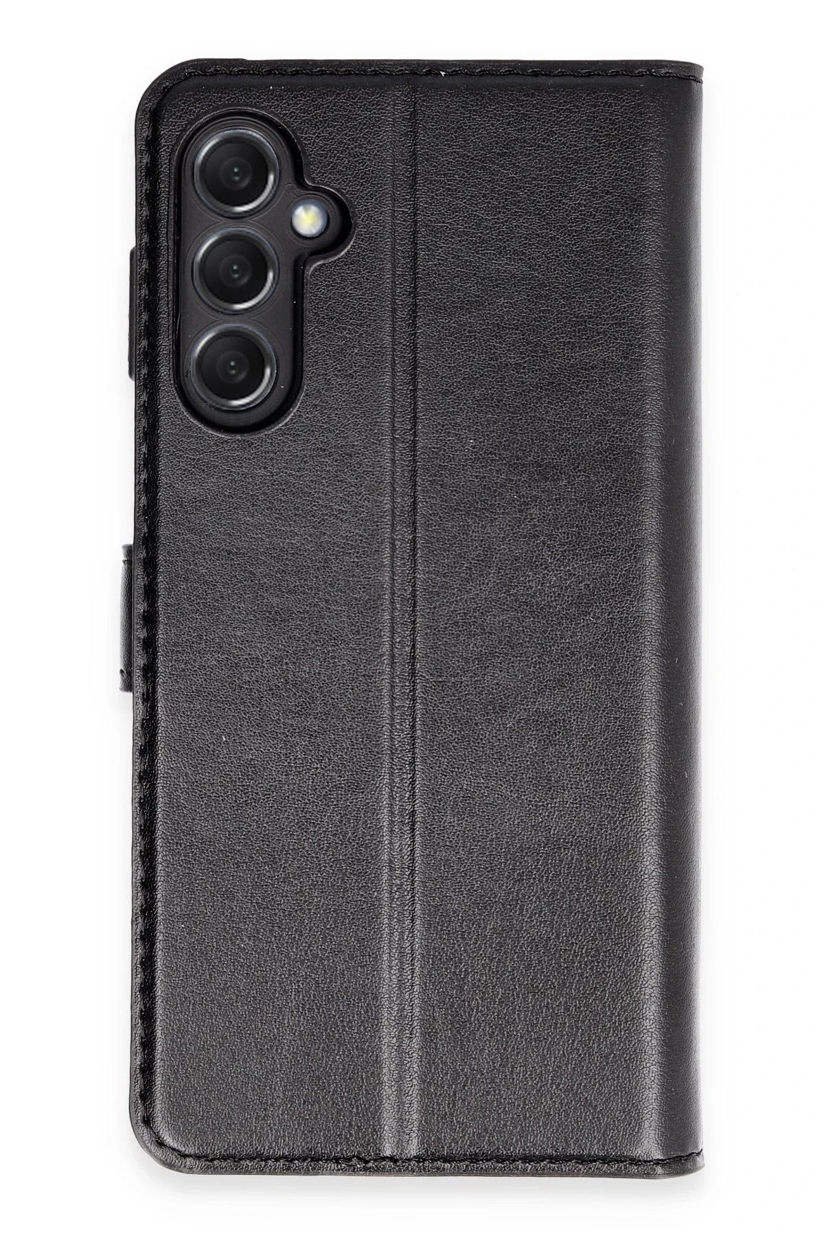 NewFace Samsung Galaxy M34 5G Kılıf Trend S Plus Kapaklı Kılıf - Siyah HNZRN