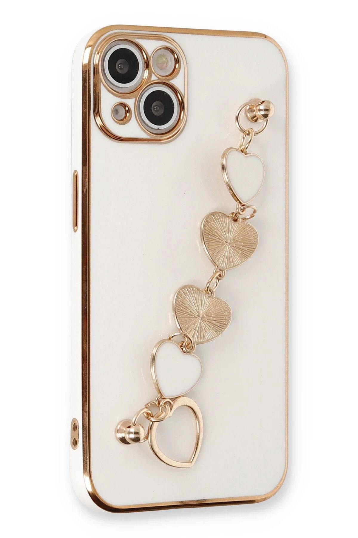 NewFace iPhone 14 Plus uyumlu Kılıf Esila Silikon - Beyaz JOJUA
