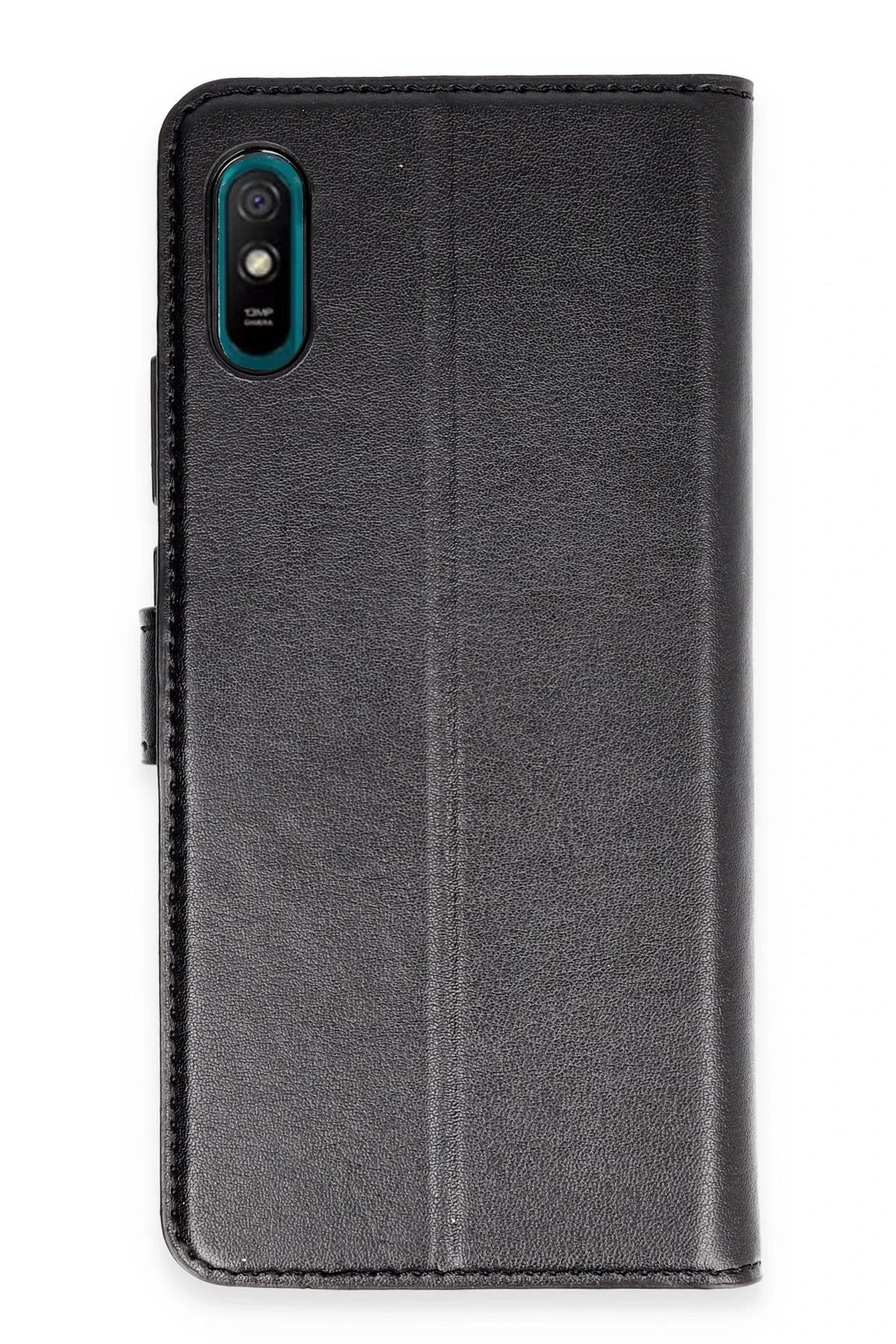 NewFace Xiaomi Redmi 9A Kılıf Trend S Plus Kapaklı Kılıf - Siyah FLKRY