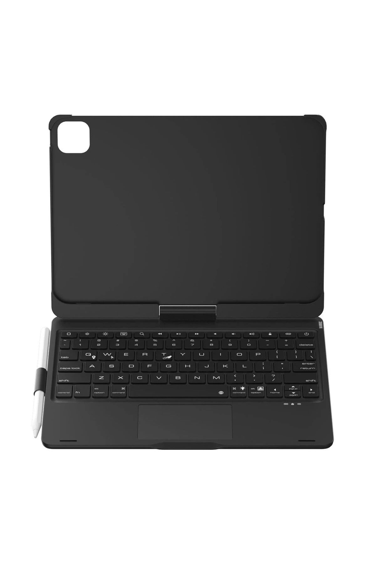 NewFace iPad Pro 11 (2024) F11 ATS Kılıf Magic Dönen Klavyeli Tablet Kılıf - Siyah HNZRN