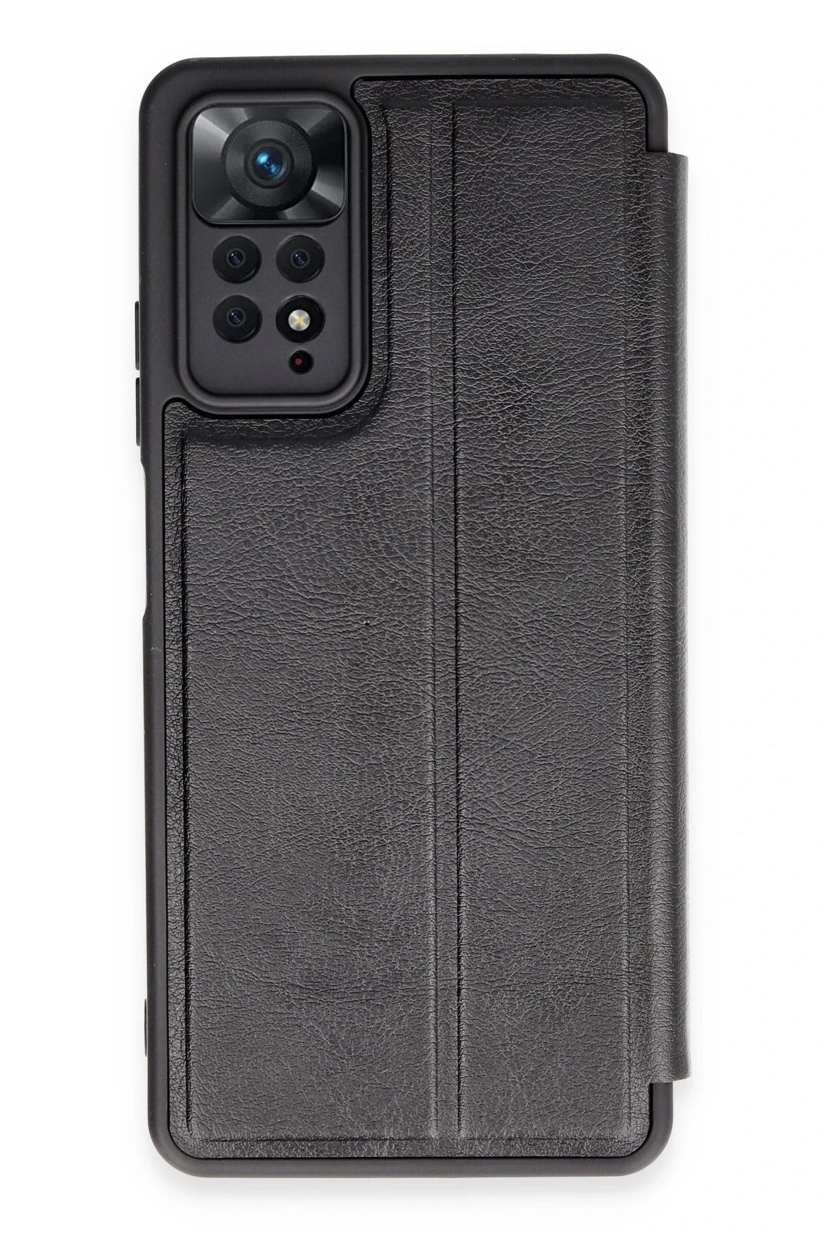NewFace Xiaomi Redmi Note 12 Pro 4G Kılıf Flip Cover - Siyah HNZRN