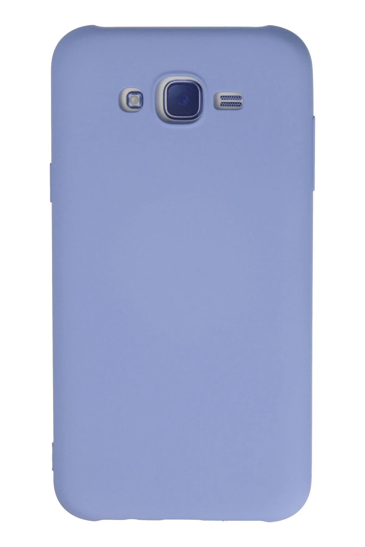NewFace Samsung Galaxy J7 Kılıf Nano içi Kadife Silikon - Lila NRMSA