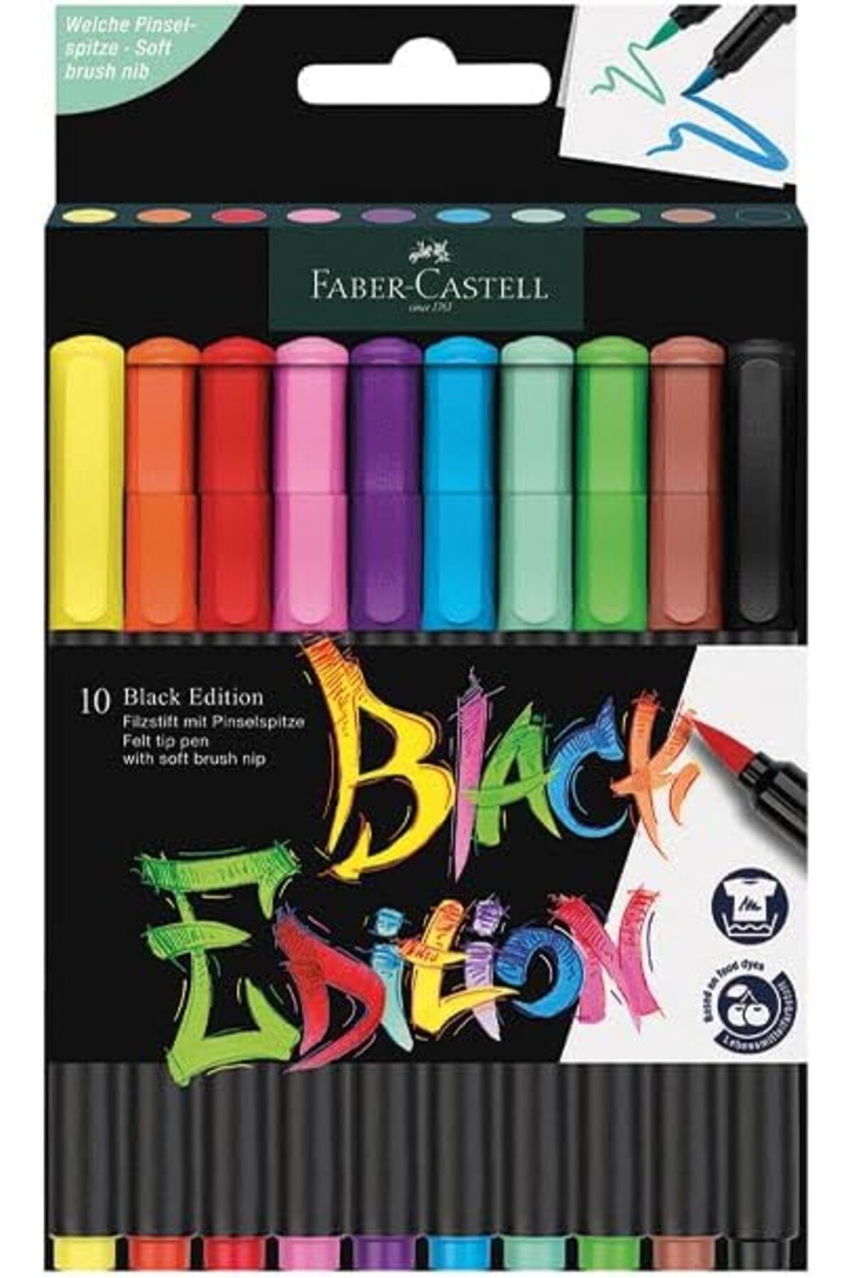 STOREMAX FC Black Edition Keçeli K Fırça Uç 10'lu TrendBazaar 1057563